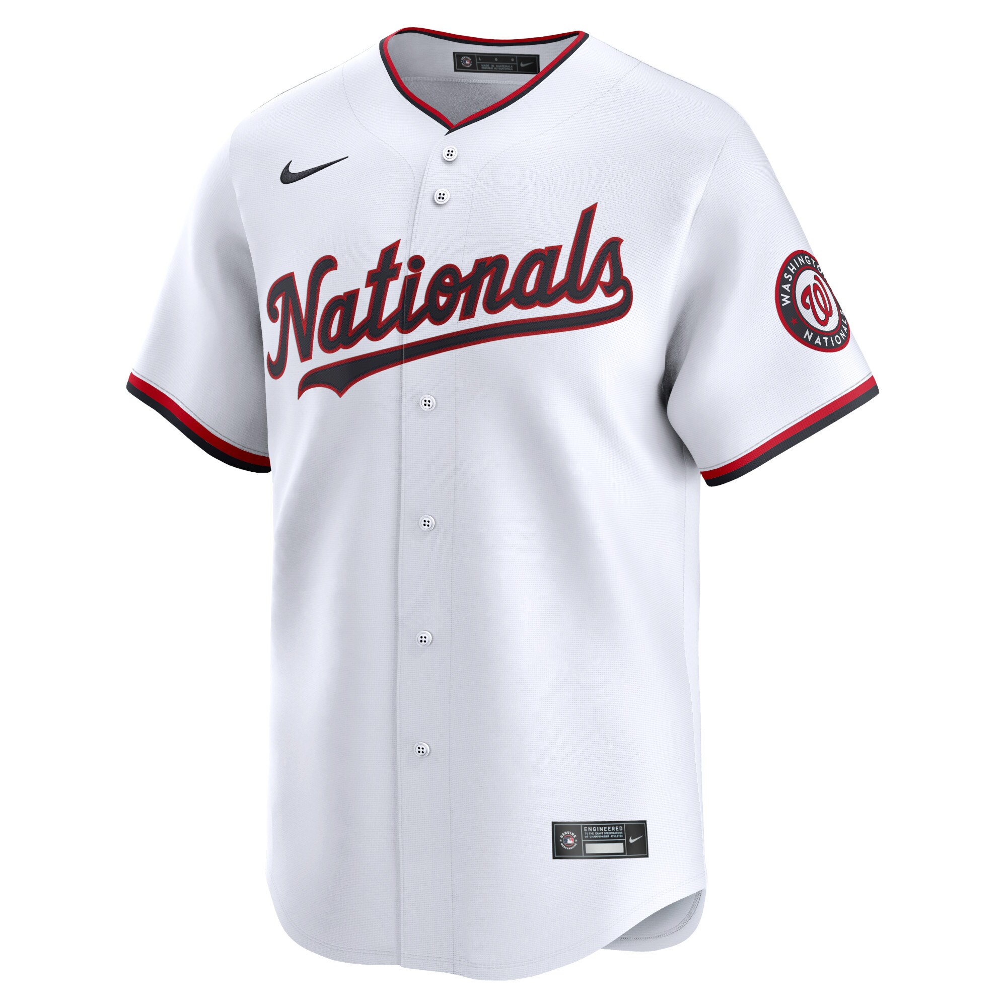 Washington Nationals White Home Limited Custom MLB Jersey Youth