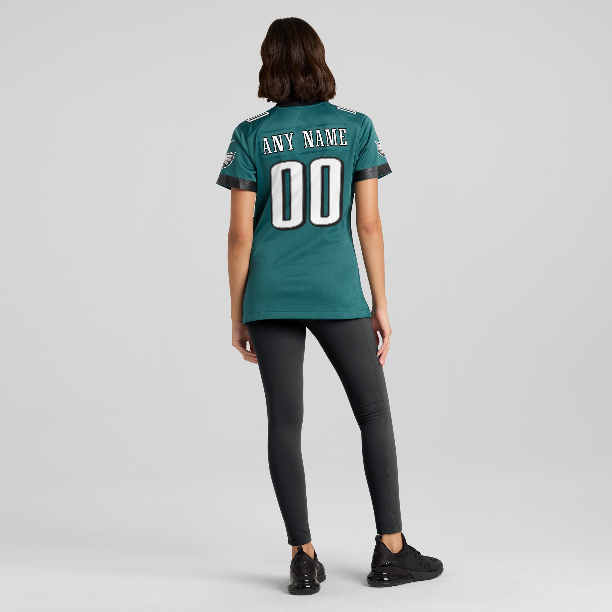 Philadelphia Eagles Midnight Green Custom Game NFL Jersey Women's