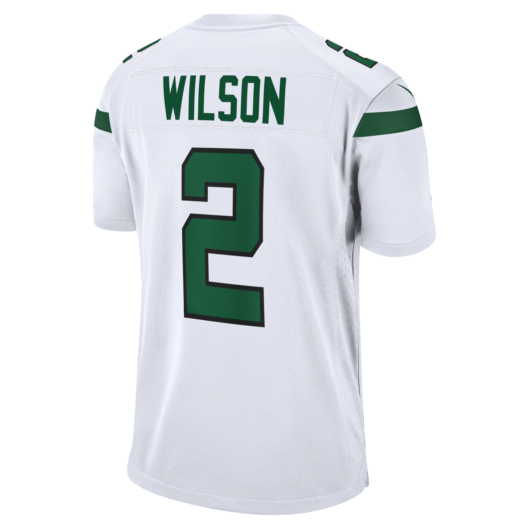 New York Jets Zach Wilson White Game NFL Jersey Men's