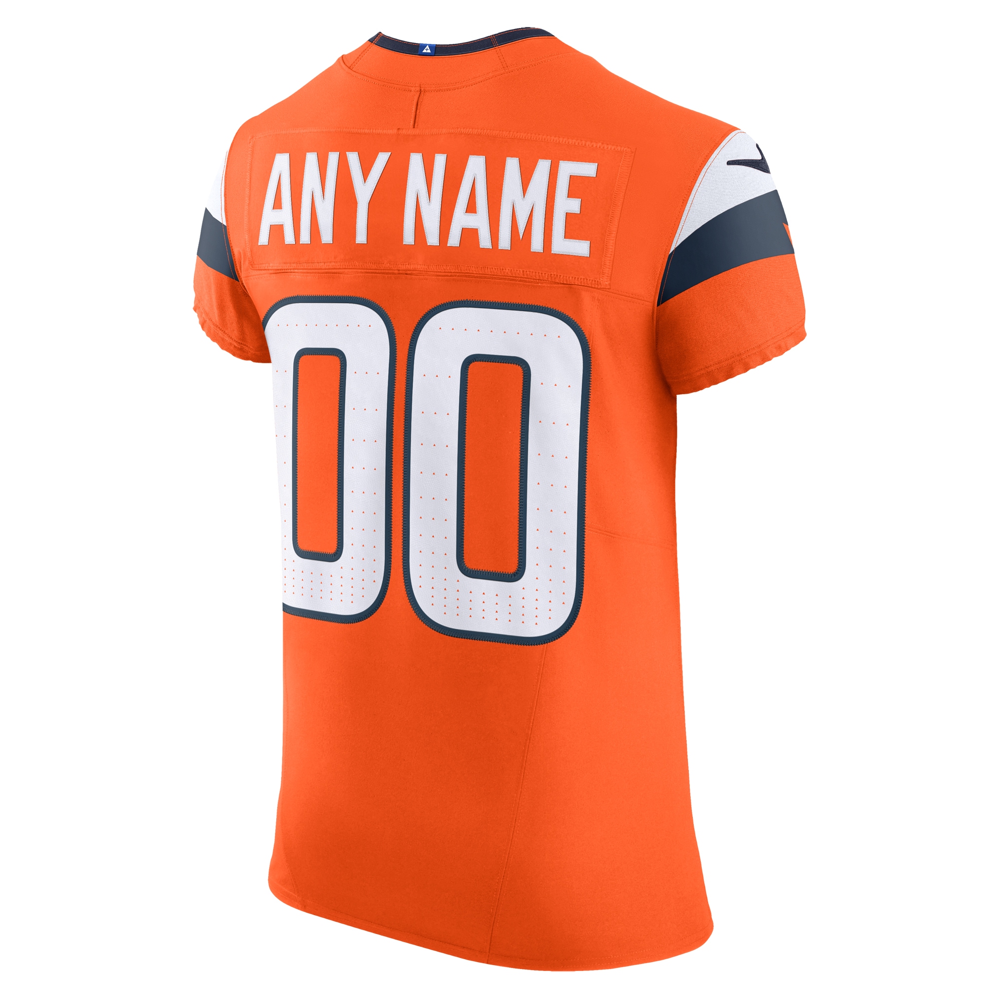 Denver Broncos Orange Team Vapor F.U.S.E. Elite Custom NFL Jersey Men's