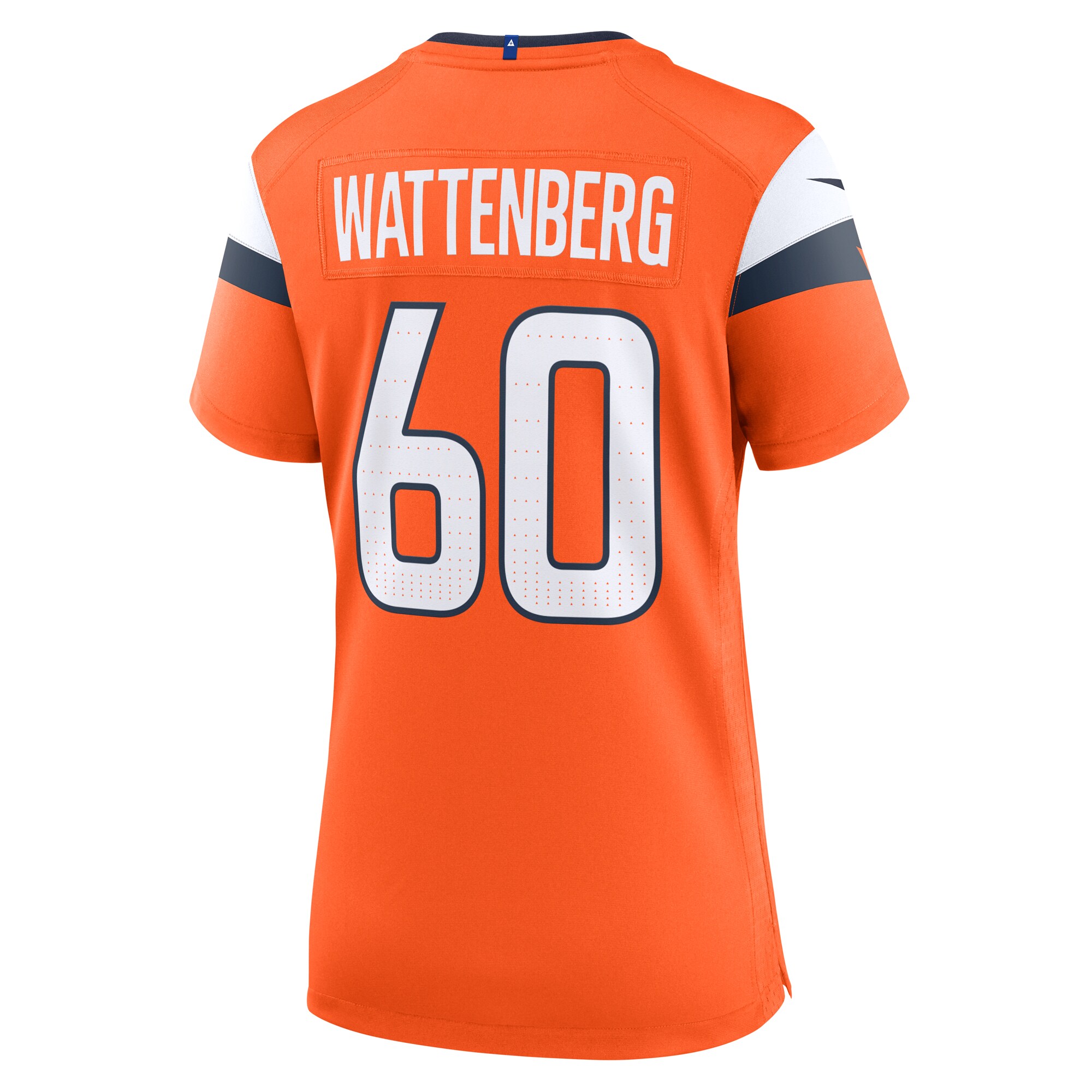 Denver Broncos Luke Wattenberg Orange Team Game NFL Jersey Women's