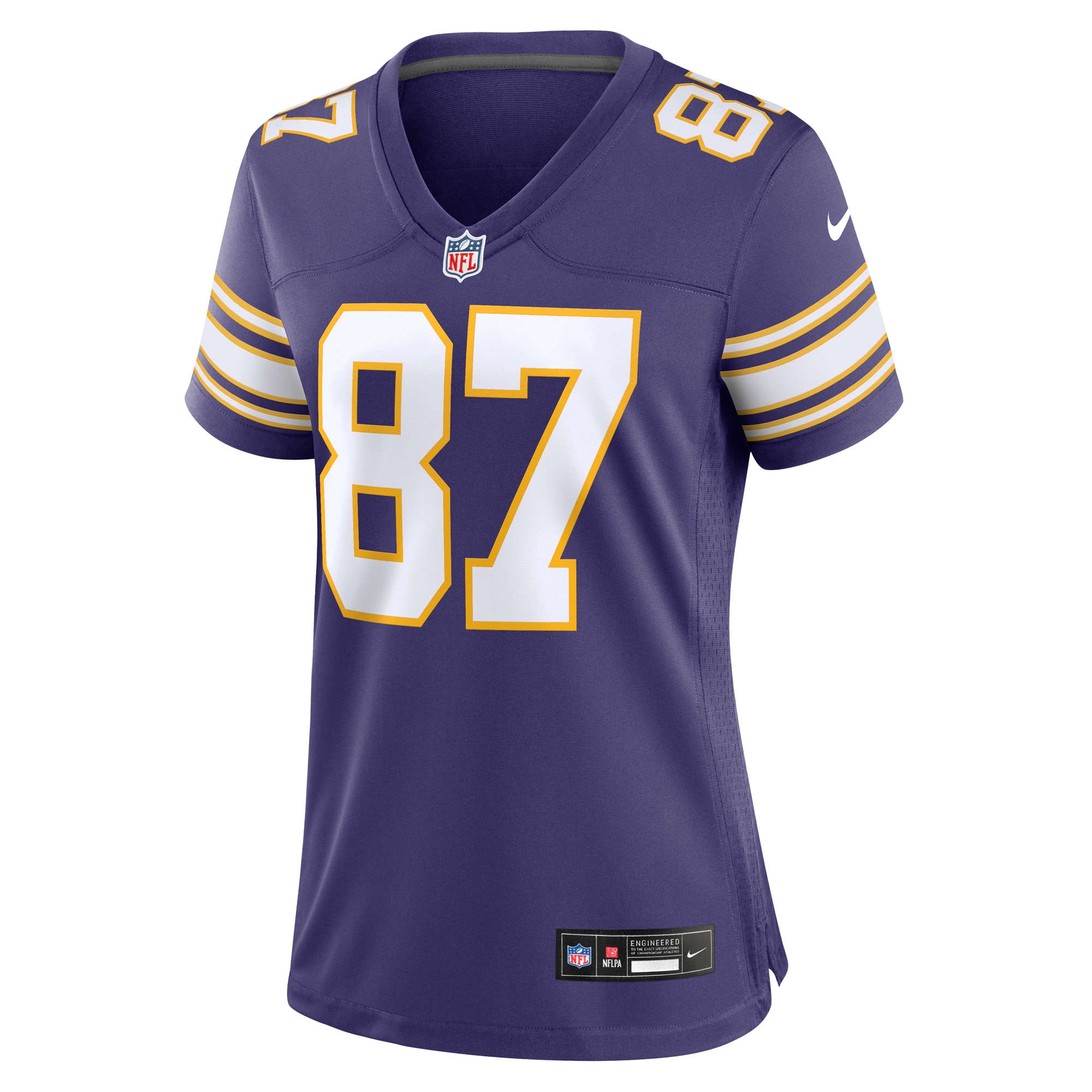 Minnesota Vikings T.J. Hockenson Purple Player NFL Jersey Women's