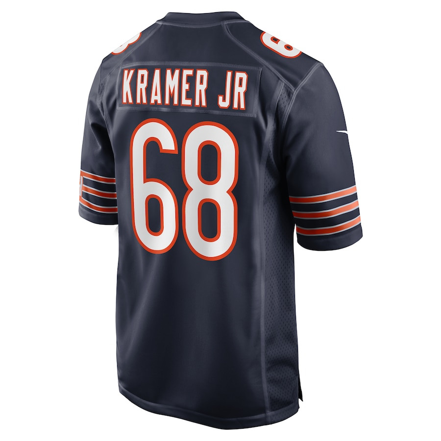 Doug Kramer Jr. 68 Chicago Bears Game Navy NFL Jersey Men's
