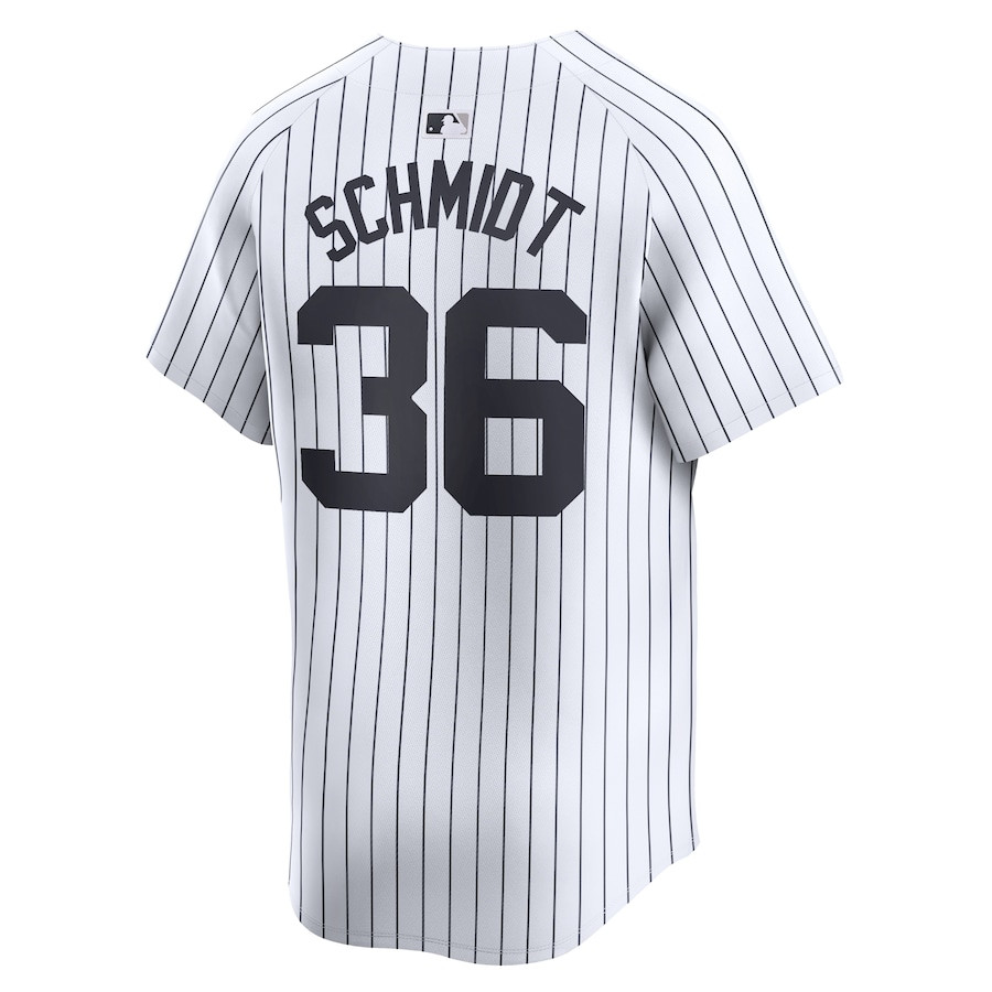 Clarke Schmidt 36 New York Yankees Home Limited White MLB Jersey Men's