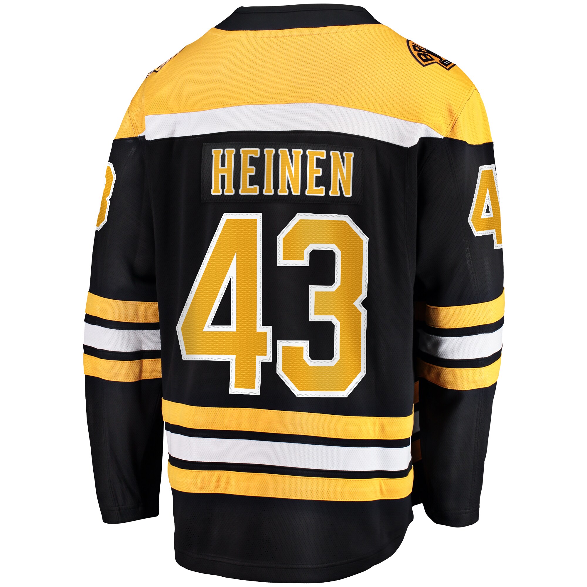 Boston Bruins Danton Heinen Black Home Premier Breakaway Player NHL Jersey Men's