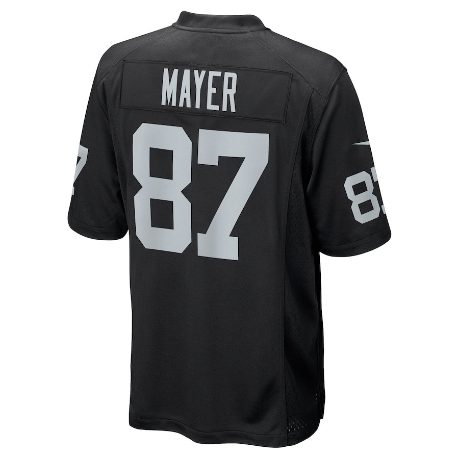 Michael Mayer 87 Las Vegas Raiders Team Game Black NFL Jersey Men's