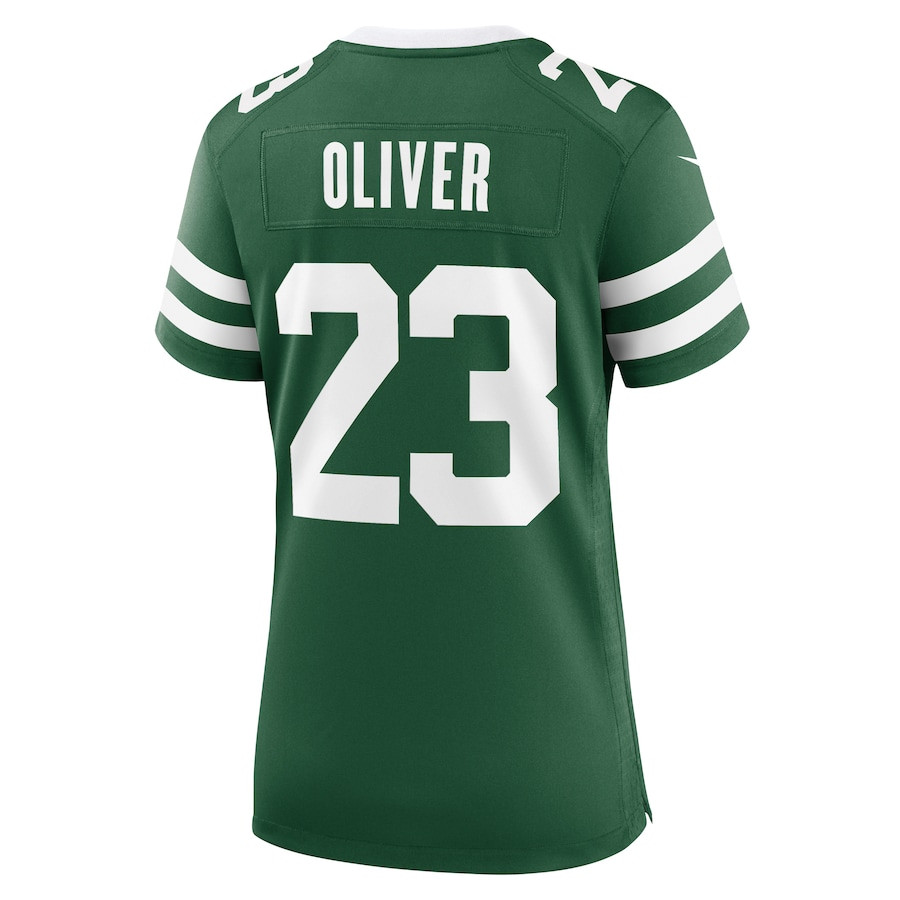 Isaiah Oliver 23 New York Jets Team Game Legacy Green NFL Jersey Women's