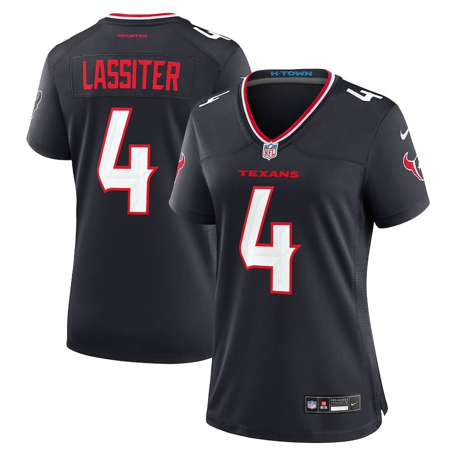 Kamari Lassiter 4 Houston Texans Team Game Navy NFL Jersey Women's