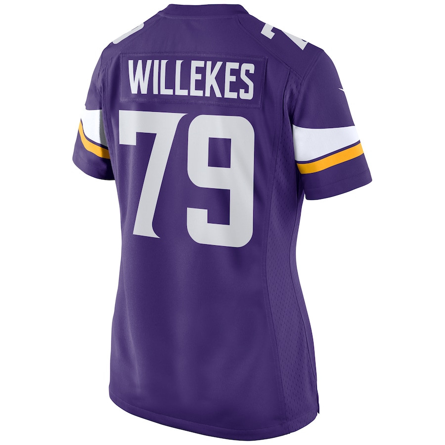 Kenny Willekes 79 Minnesota Vikings Game Purple NFL Jersey Women's