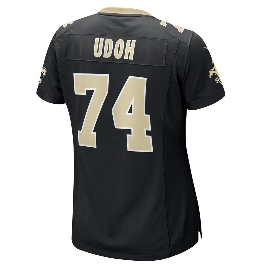 Olisaemeka Udoh 74 New Orleans Saints Game Black NFL Jersey Women's
