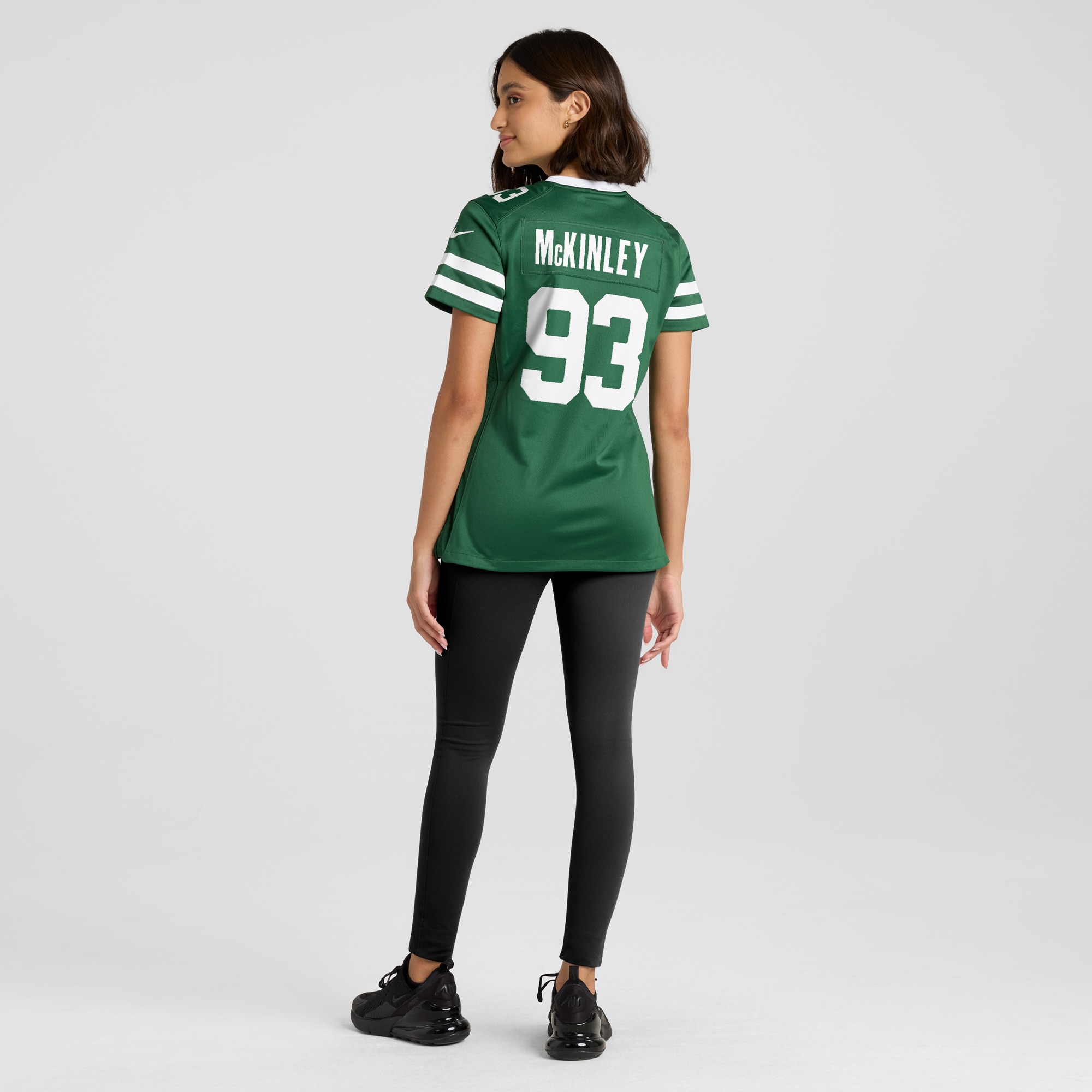 New York Jets Takk McKinley Legacy Green Team Game NFL Jersey Women's