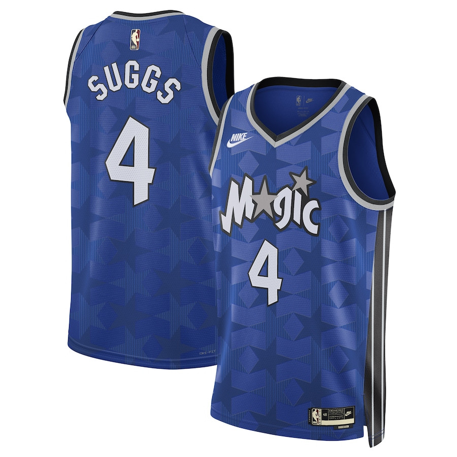 Jalen Suggs 4 Orlando Magic Unisex 2023/24 Swingman ??Classic Edition Blue NBA Jersey Unisex