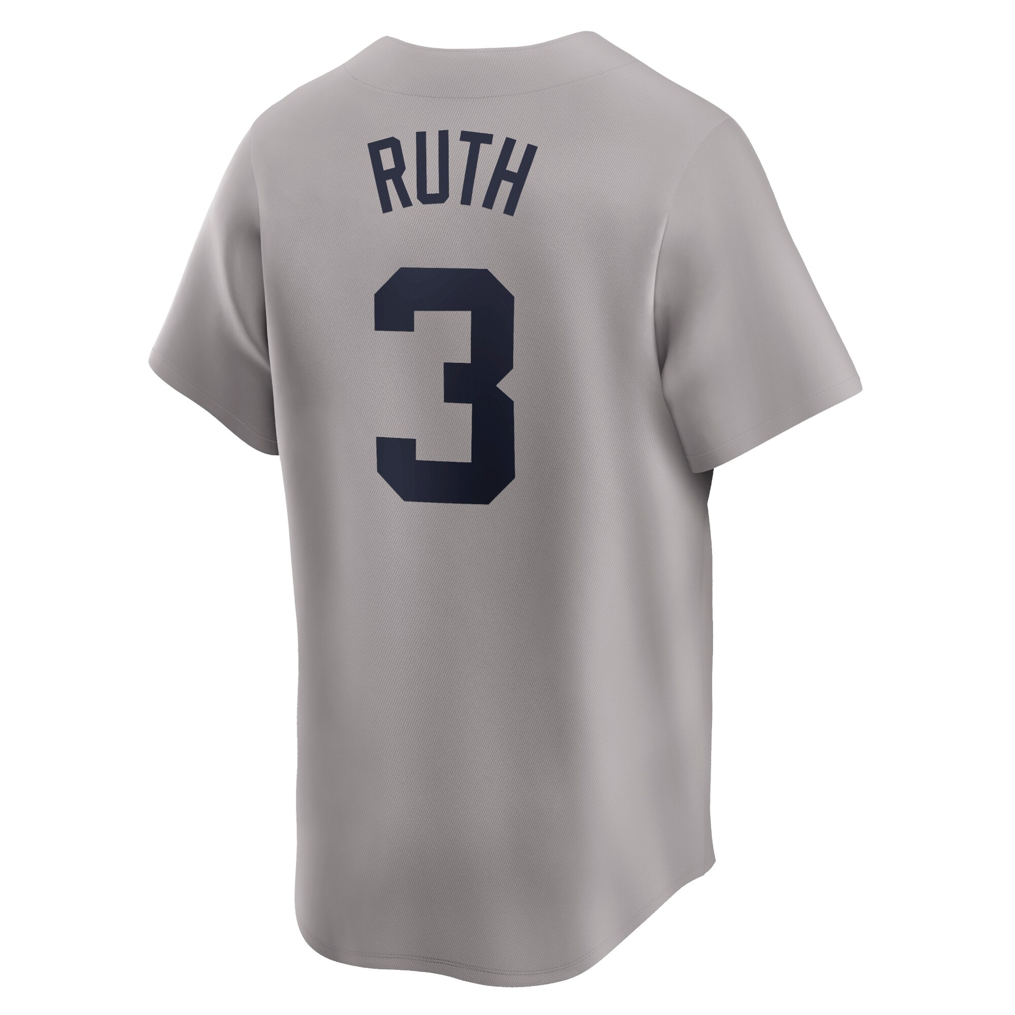 New York Yankees Babe Ruth Gray Throwback Cooperstown Collection Limited MLB Jersey Men's