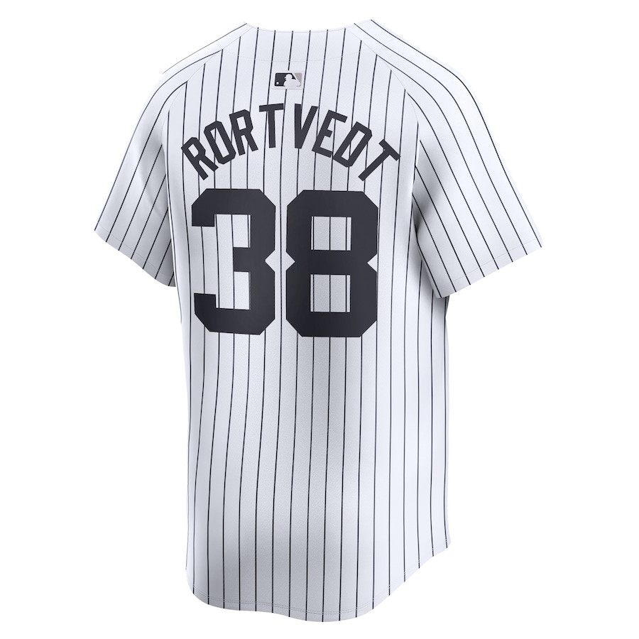 Ben Rortvedt 38 New York Yankees Home Limited White MLB Jersey Men's