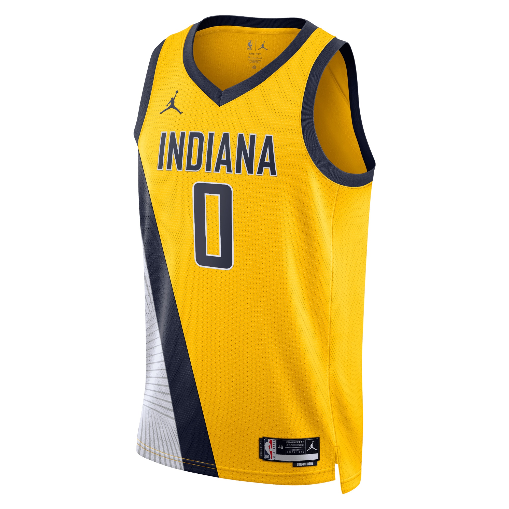 Indiana Pacers Jordan Statement Edition Swingman Navy Tyrese Haliburto Unisex NBA Jersey Unisex