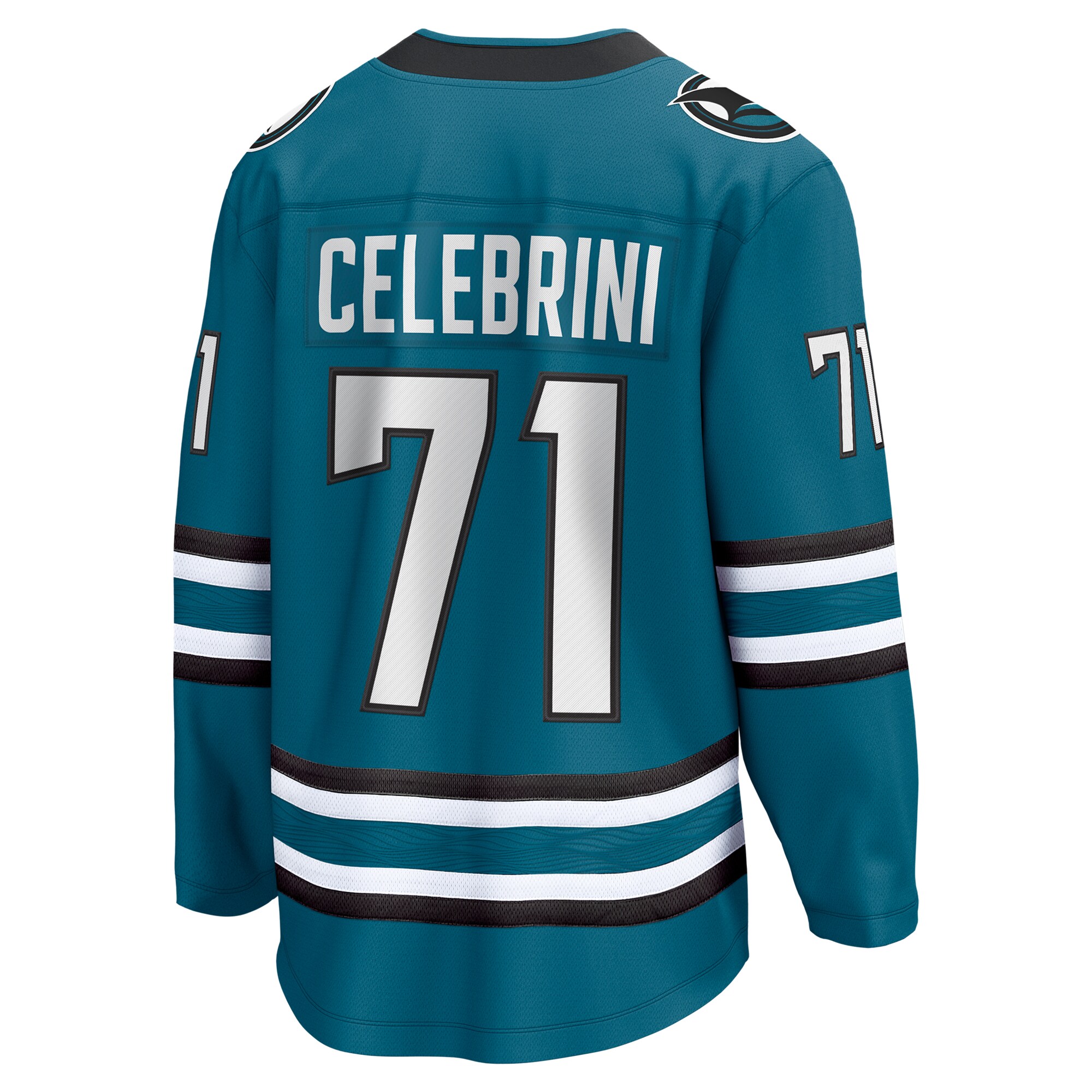 San Jose Sharks Macklin Celebrini Teal Home Breakaway NHL Jersey Men's
