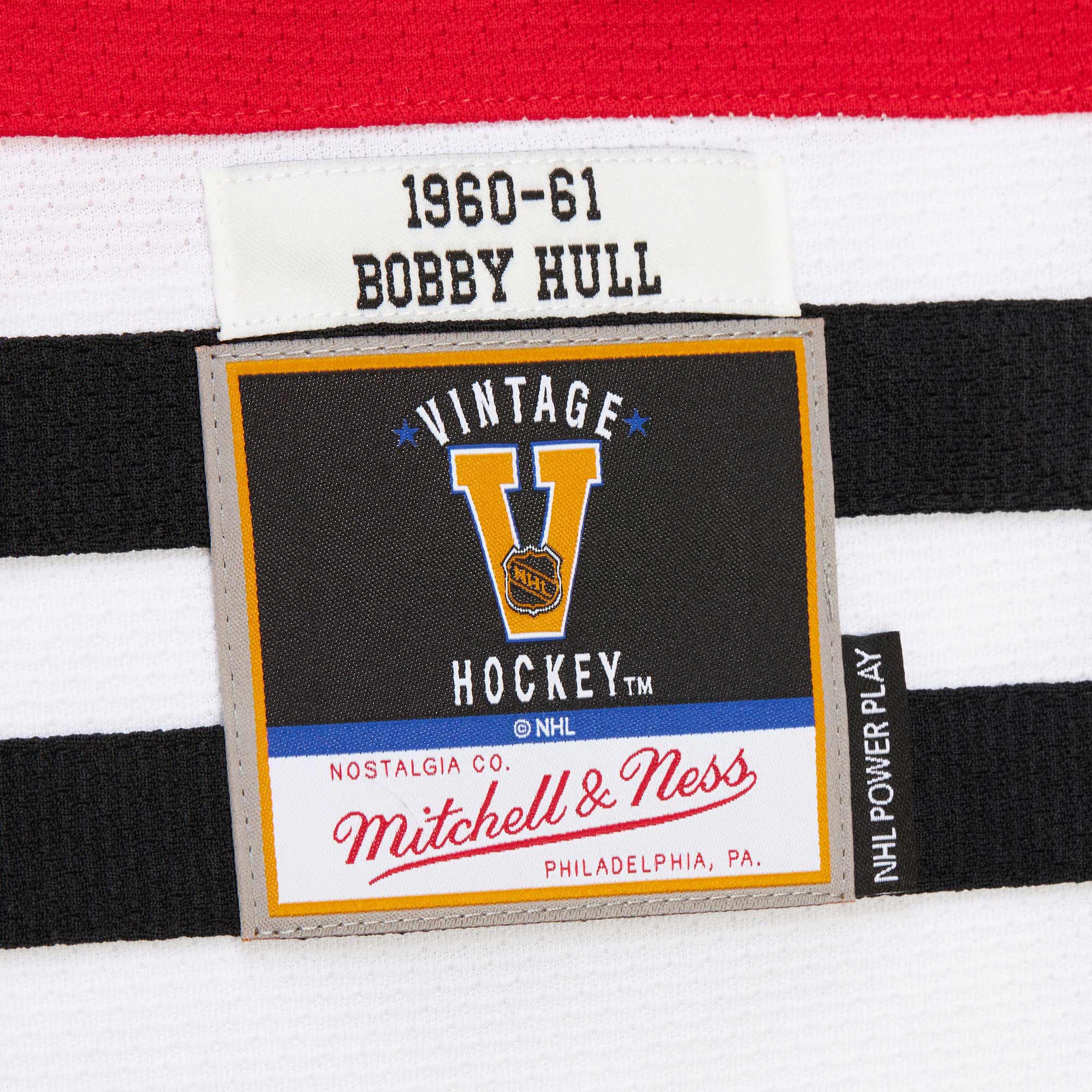 Chicago Blackhawks Bobby Hull Scarlet 1960-61 Power Play NHL Jersey Men's