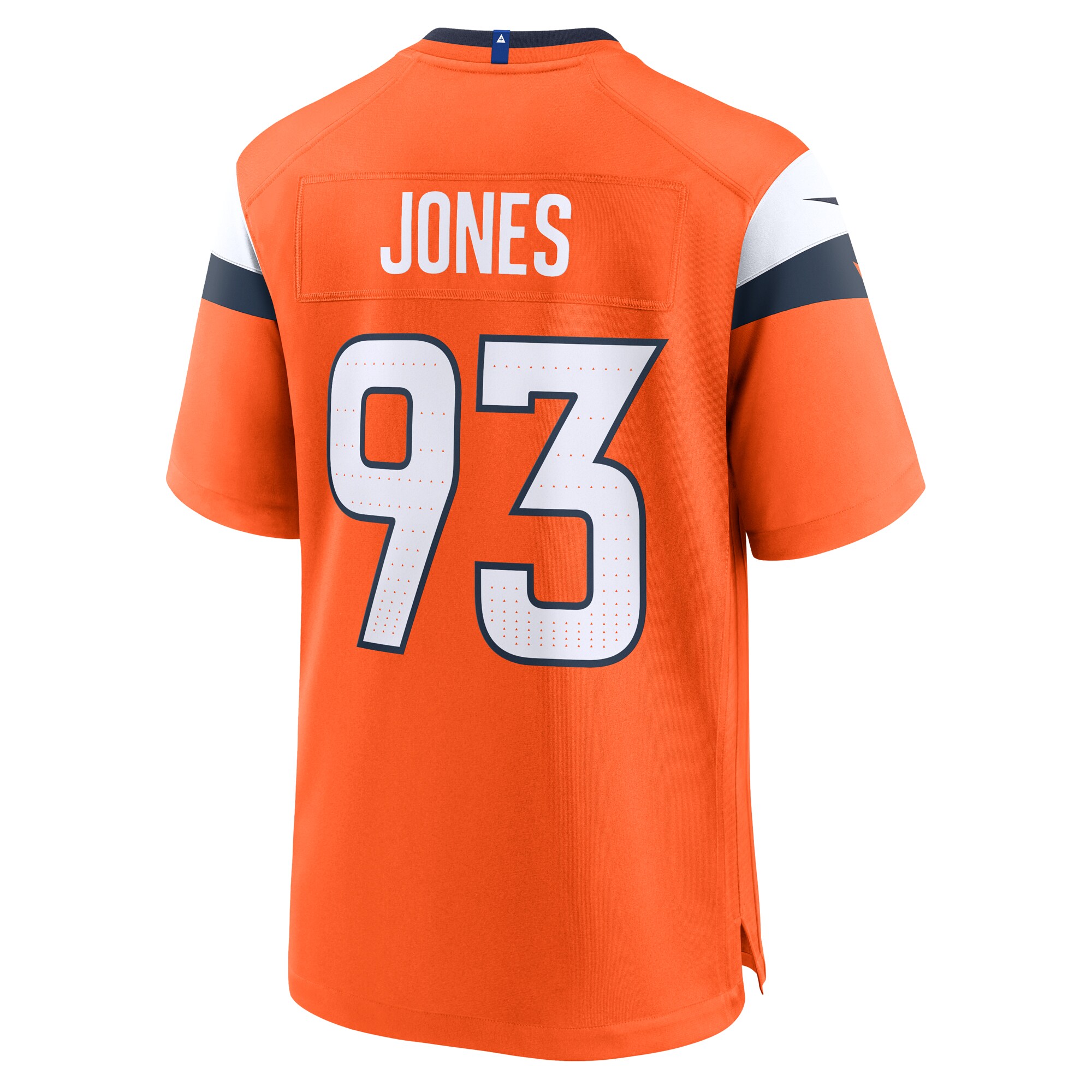 Denver Broncos D.J. Jones Orange Team Game NFL Jersey Men's