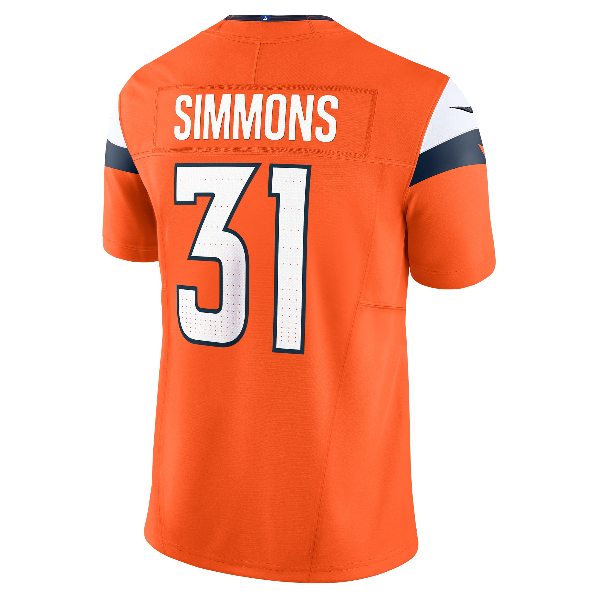 Denver Broncos Justin Simmons Orange Vapor F.U.S.E. Limited NFL Jersey Men's