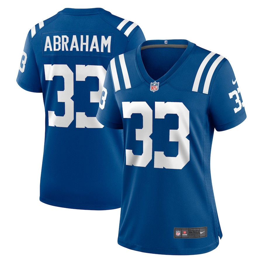 Micah Abraham 33 Indianapolis Colts Game Royal NFL Jersey Women's