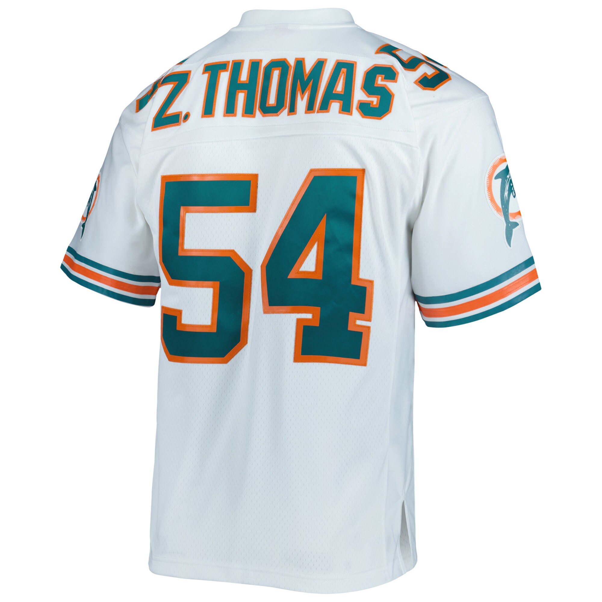 Miami Dolphins Zach Thomas Mitchell Ness White Legacy NFL Jersey Men's