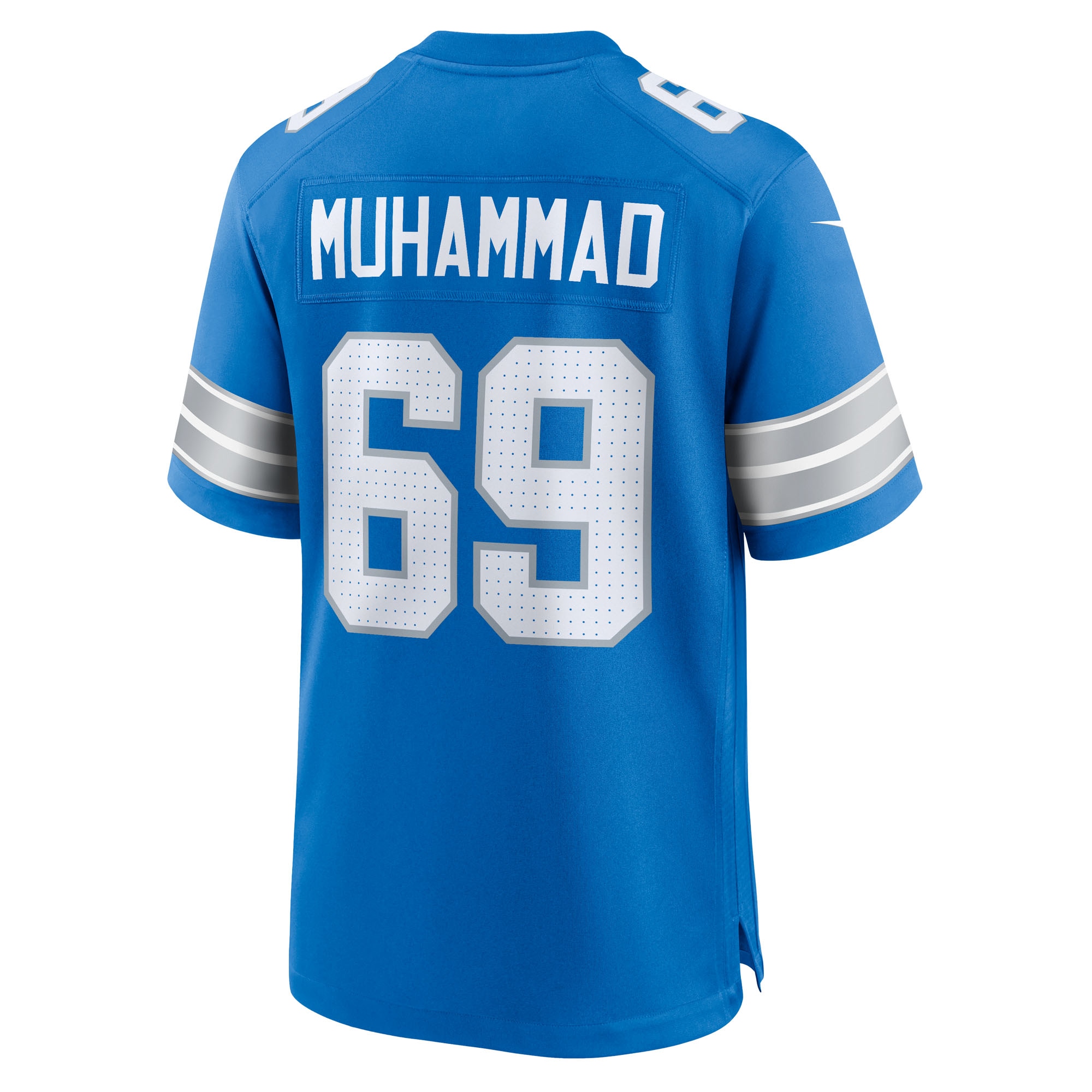 Detroit Lions Al-Quadin Muhammad Blue Team Game NFL Jersey Men's