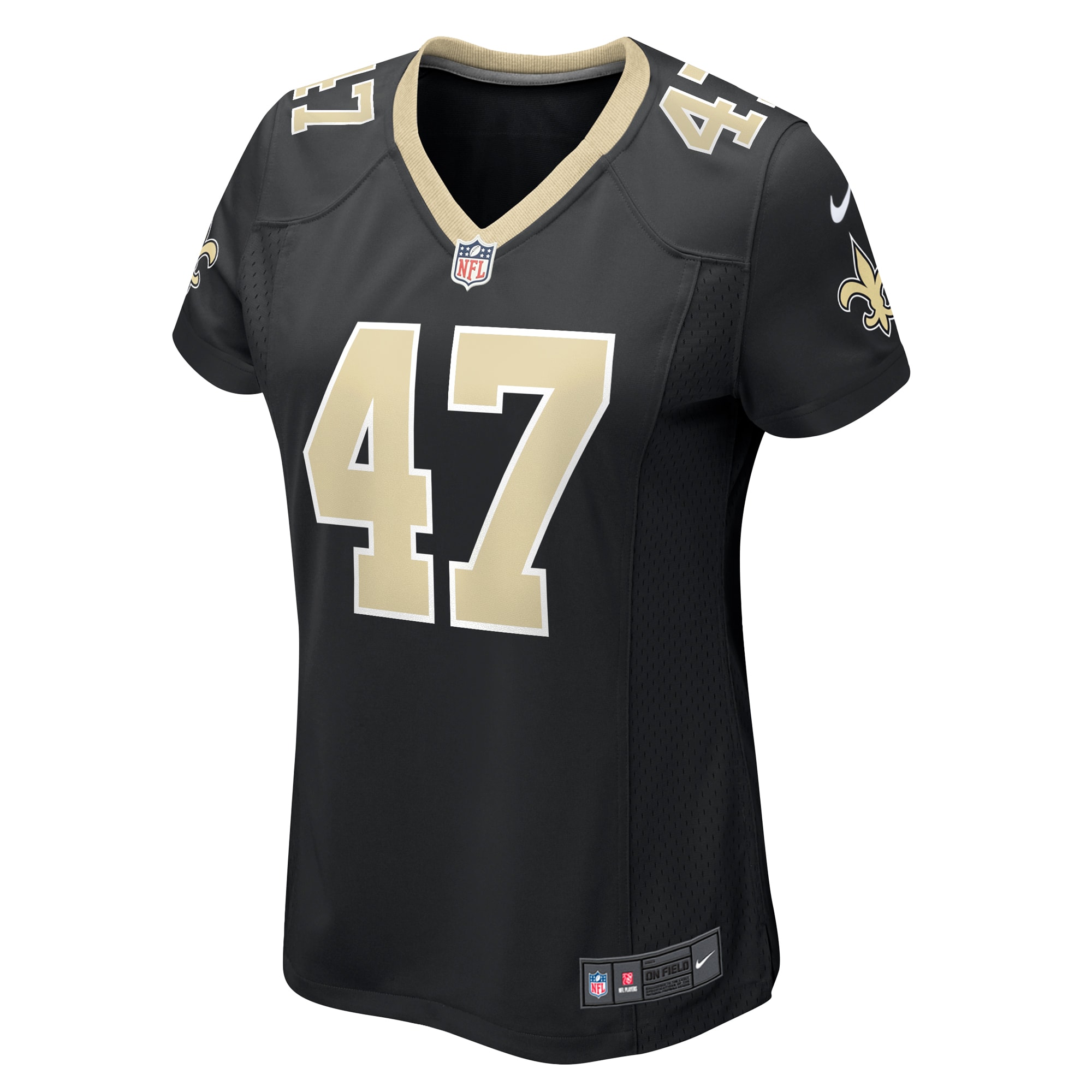 New Orleans Saints Terrell Lewis Black Game NFL Jersey Women's
