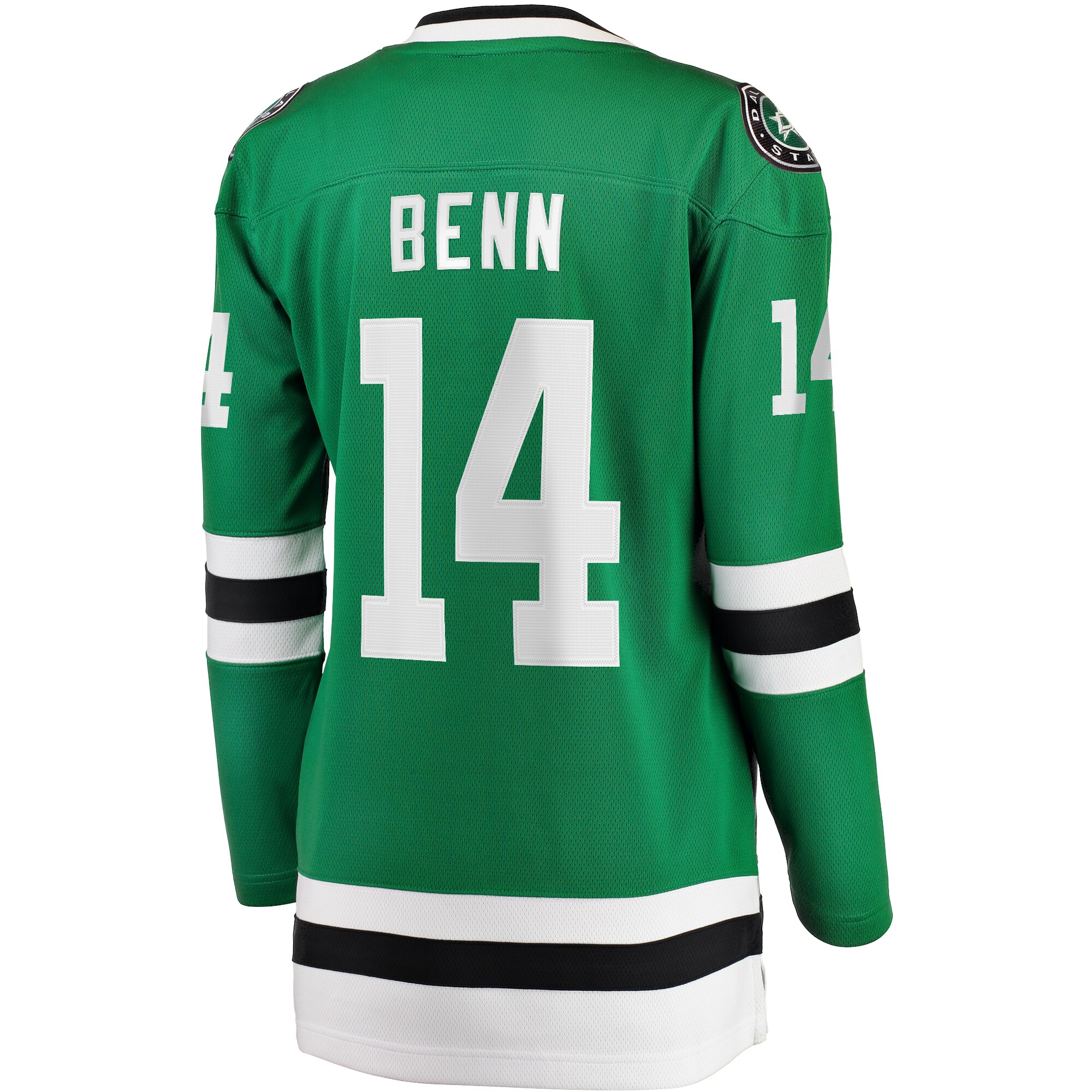 Dallas Stars Jamie Benn Kelly Green Captain Patch Home Breakaway Player NHL Jersey Women's