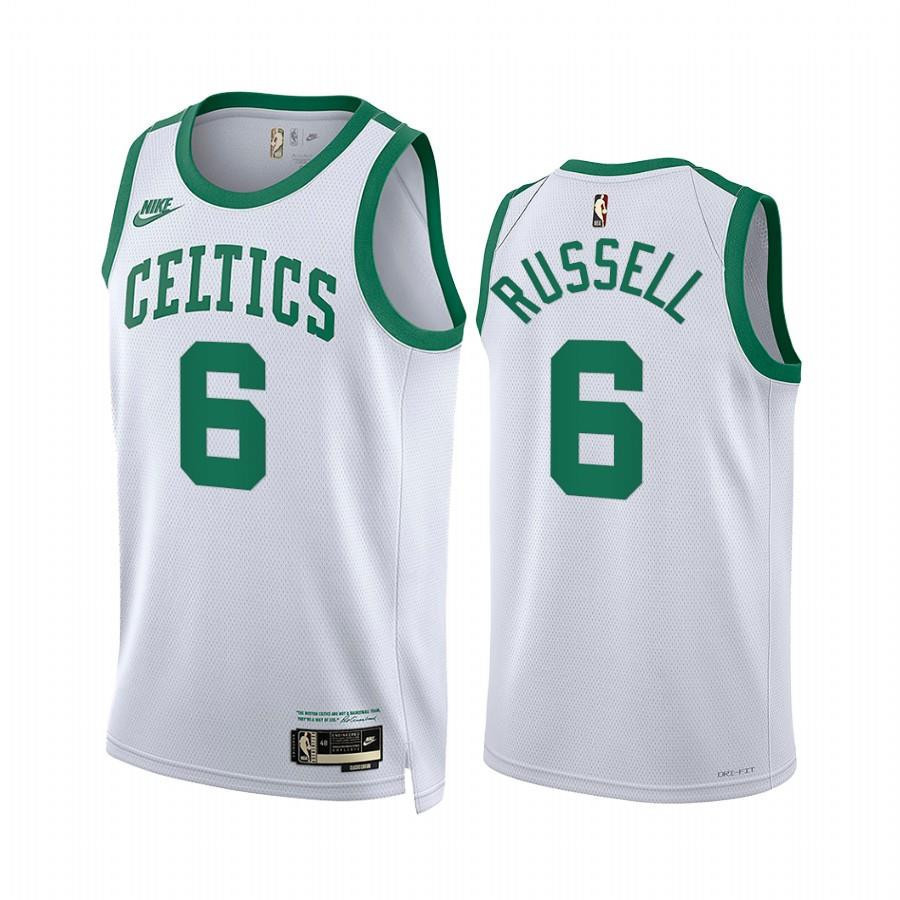 Bill Russell Boston Celtics Classic Editio White 6 Year Zero NBA Jersey Men's