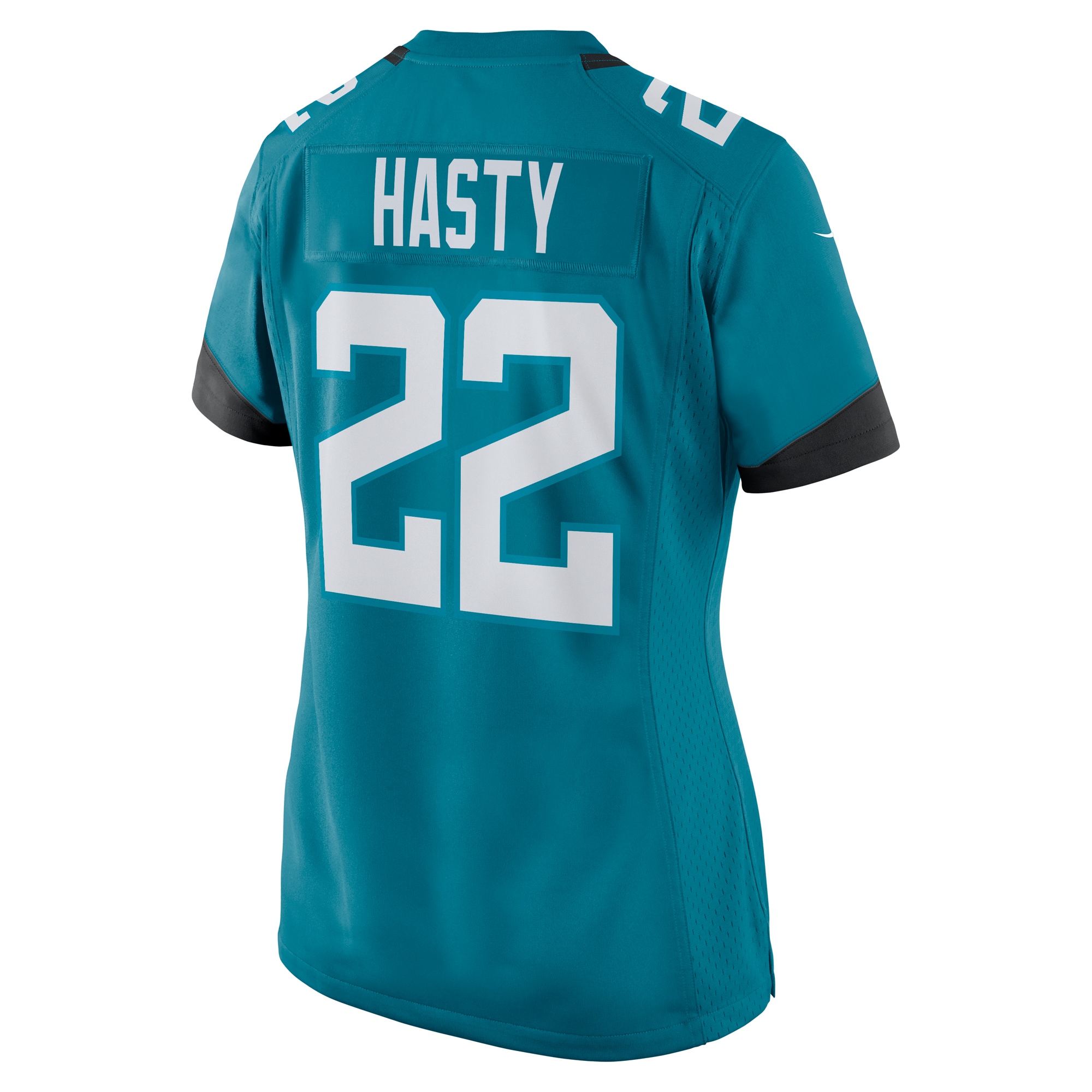 Jacksonville Jaguars Jamycal Hasty Teal Game Player NFL Jersey Women's