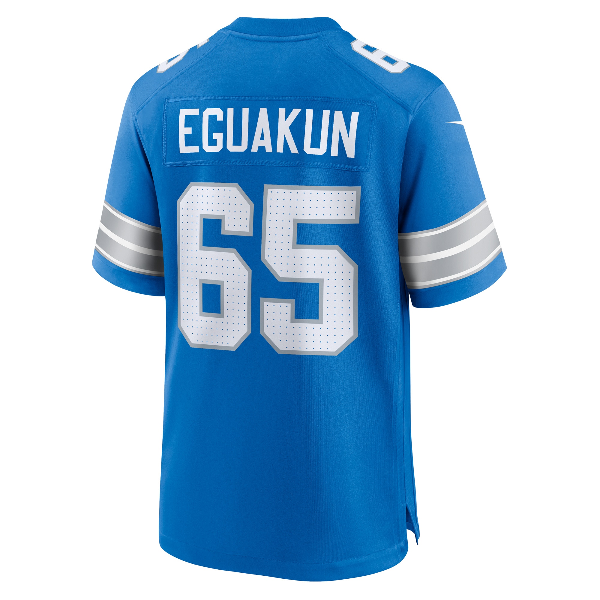 Detroit Lions Kingsley Eguakun Blue Game NFL Jersey Men's