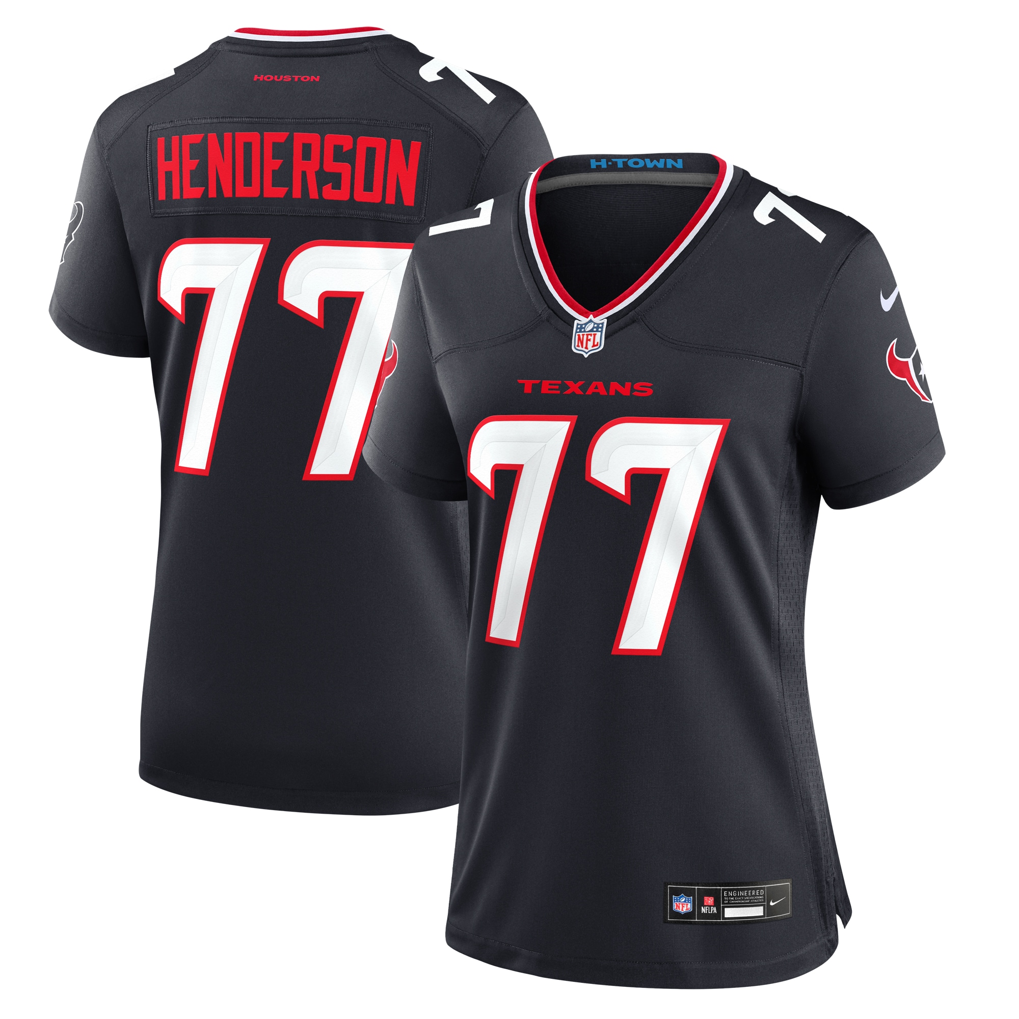 Houston Texans LaDarius Henderson Navy Game NFL Jersey Women's