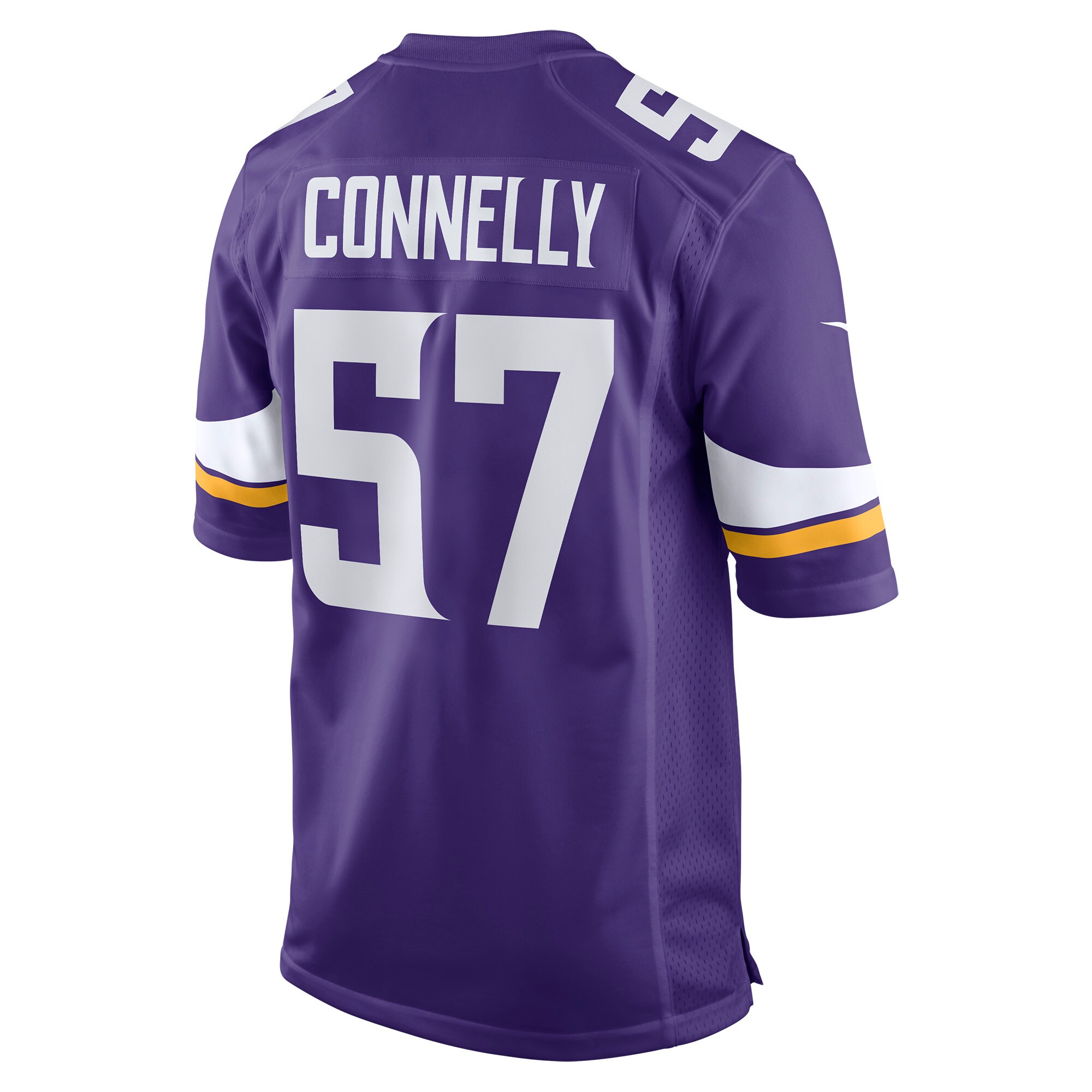 Minnesota Vikings Ryan Connelly Purple Game NFL Jersey Men's
