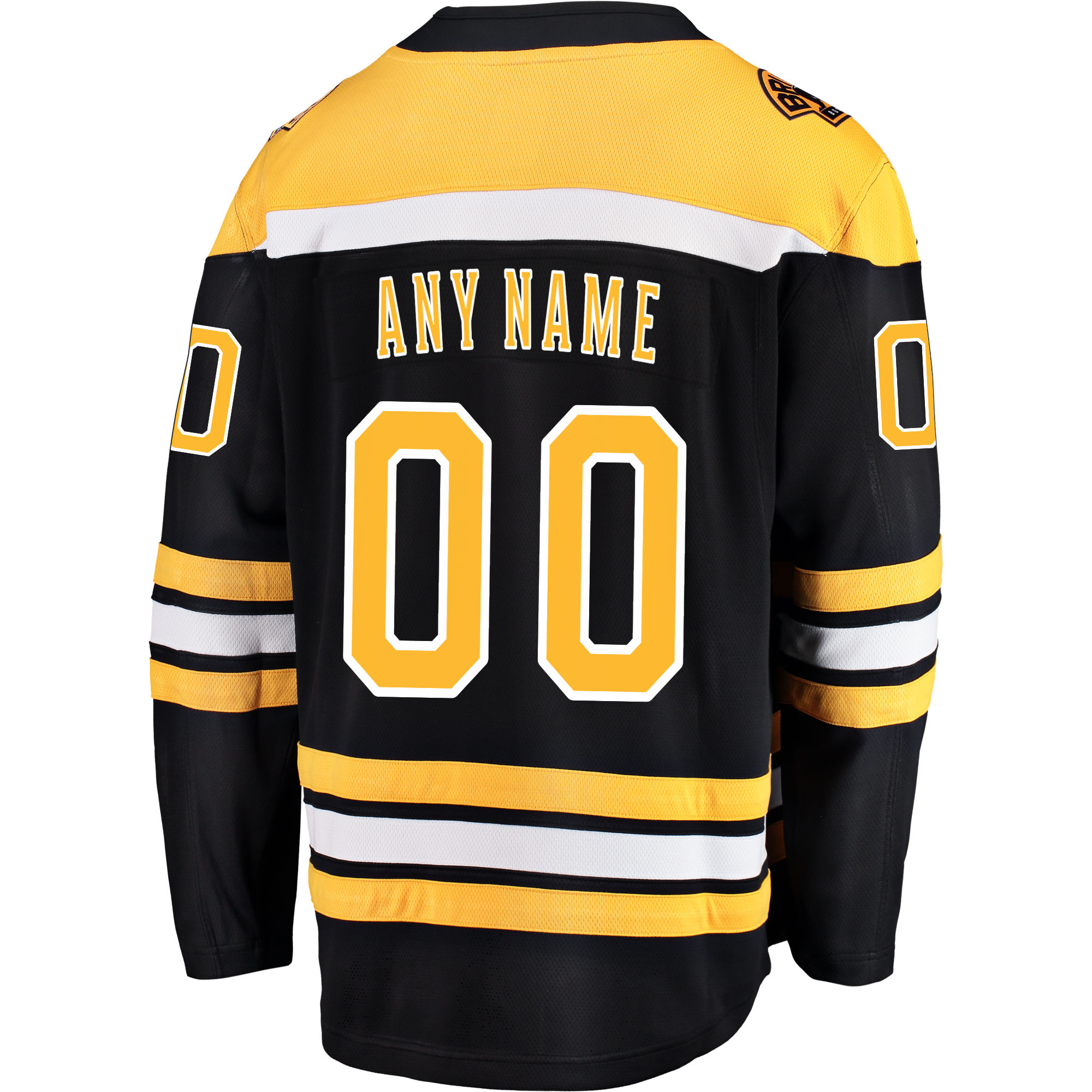 Boston Bruins Black Home Breakaway Custom NHL Jersey Men's