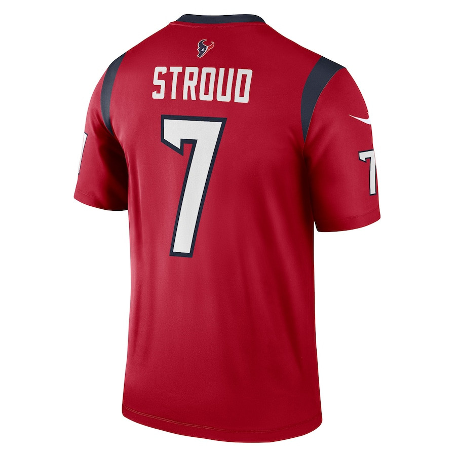C.J. Stroud 7 Houston Texans Legend Red NFL Jersey Men's