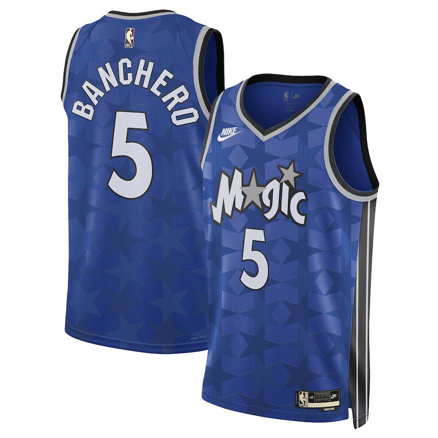 Paolo Banchero 5 Orlando Magic Unisex 2023/24 Swingman ??Classic Edition Blue NBA Jersey Unisex
