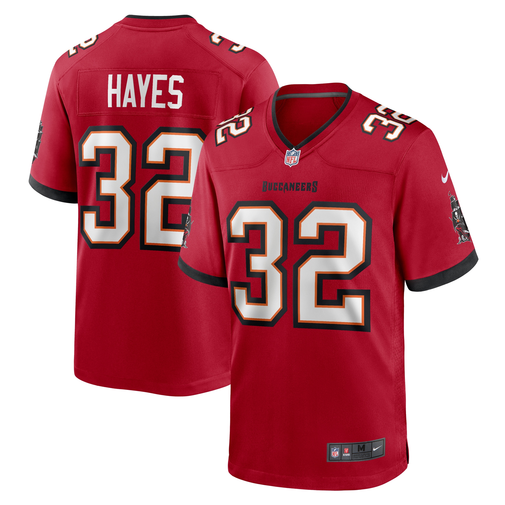 Tampa Bay Buccaneers Josh Hayes Red Game NFL Jersey Men's