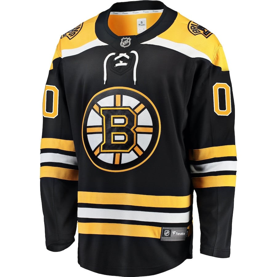 Boston Bruins Home Breakaway Custom Black NHL Jersey Men's