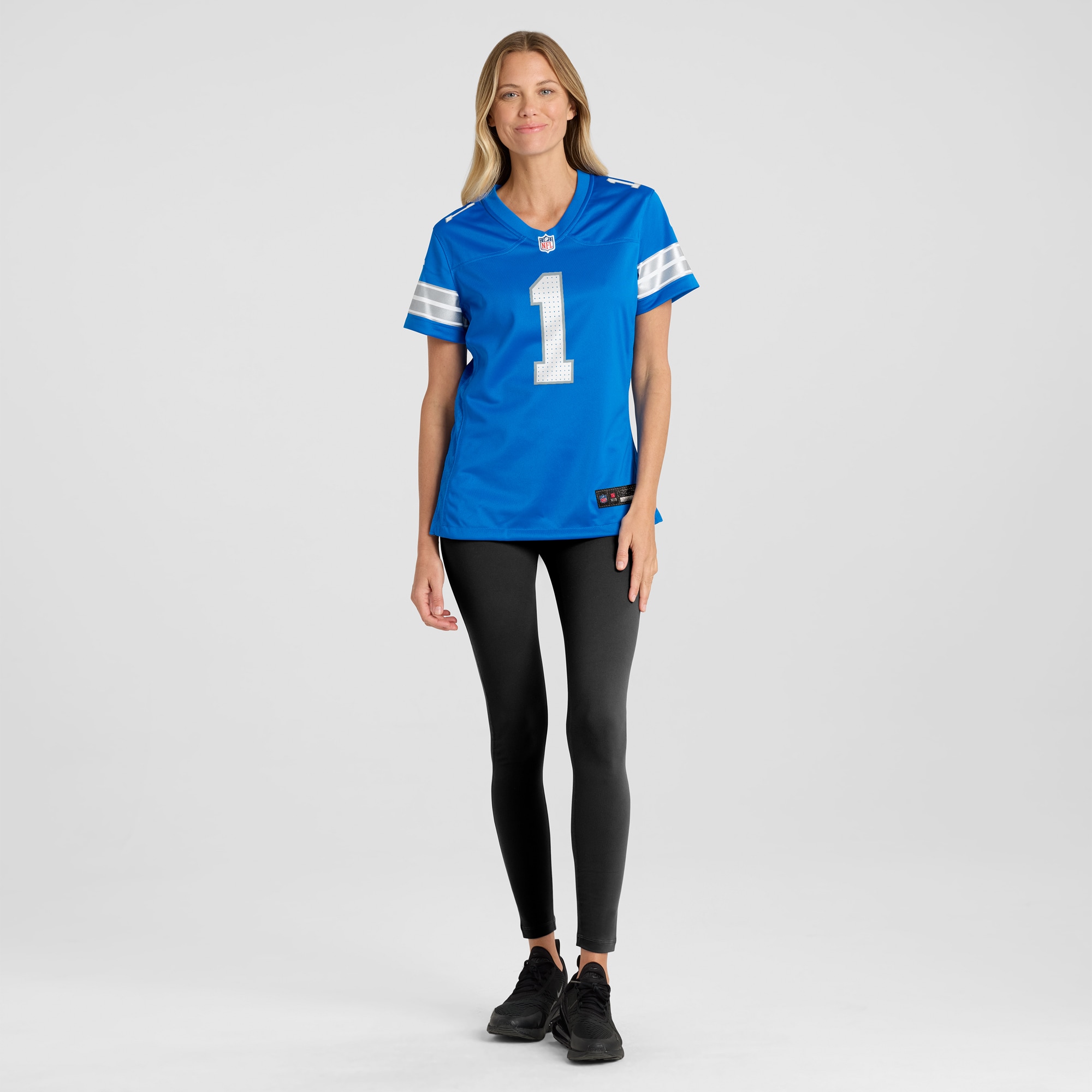 Detroit Lions Number 1 Mom Blue Game NFL Jersey Men's