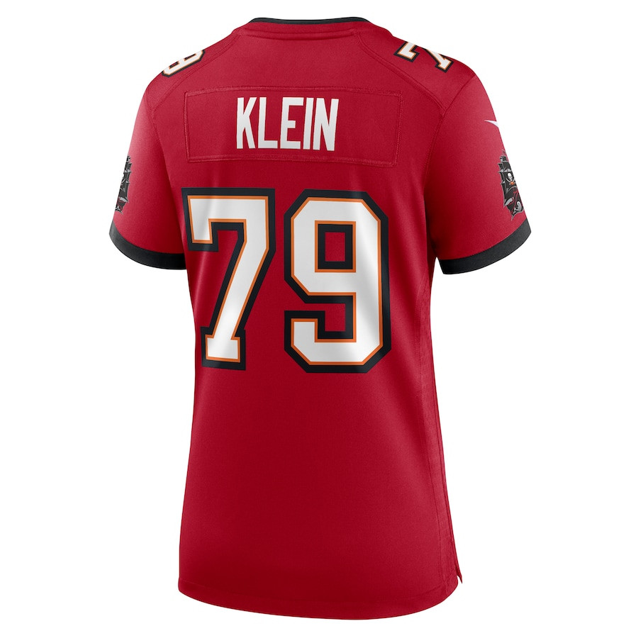 Elijah Klein 79 Tampa Bay Buccaneers Game Red NFL Jersey Women's
