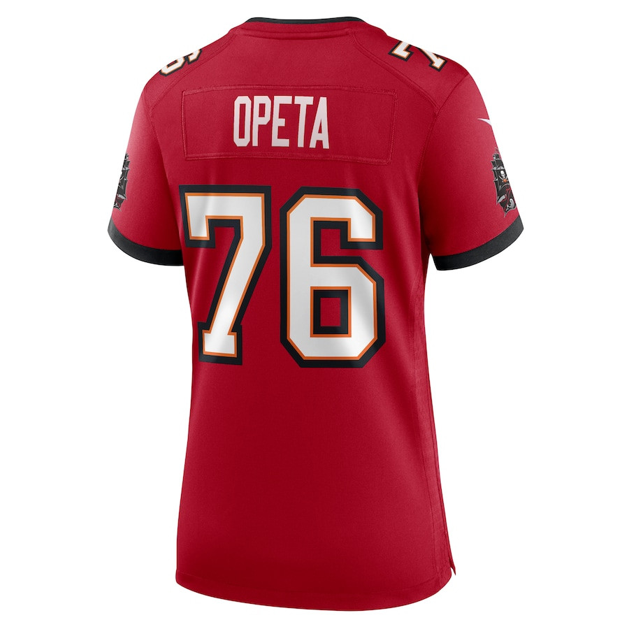 Iosua Opeta 76 Tampa Bay Buccaneers Game Red NFL Jersey Women's