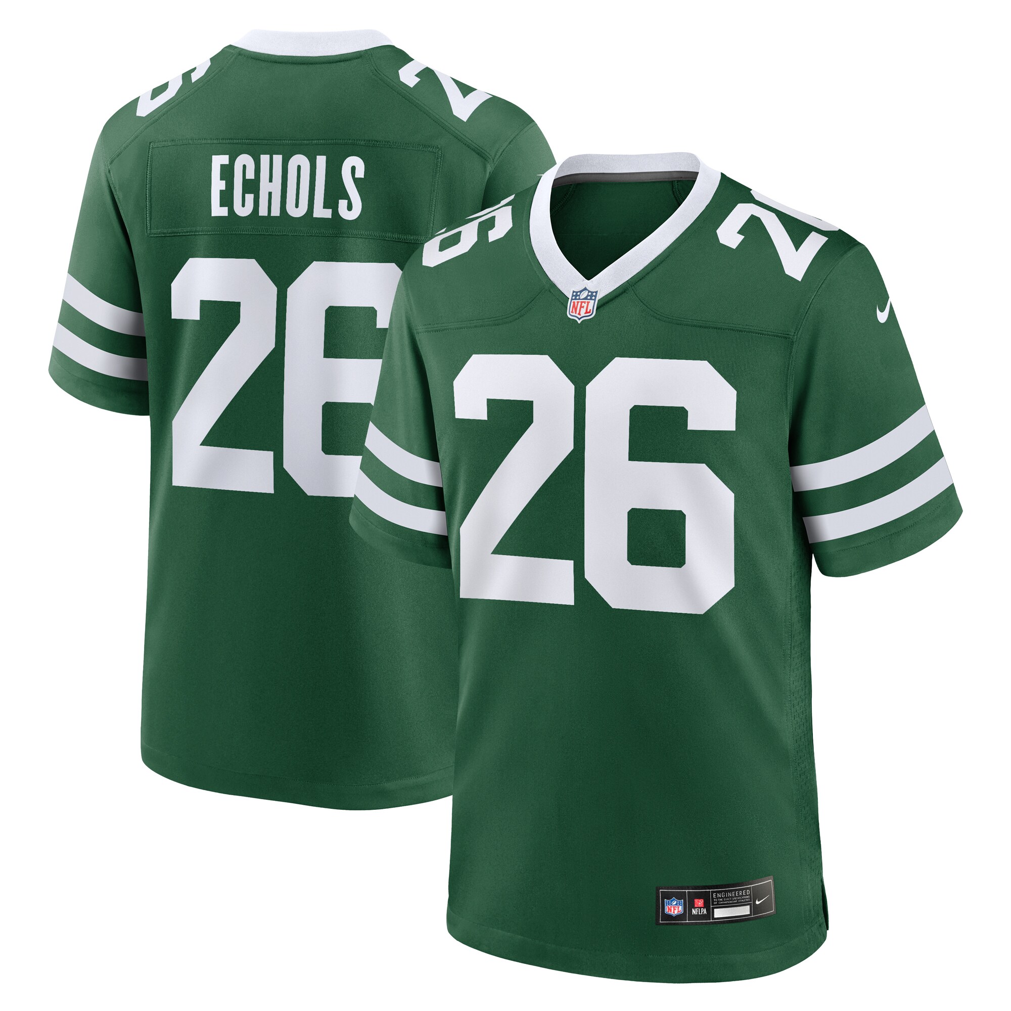 New York Jets Brandin Echols Legacy Green Team Game NFL Jersey Men's