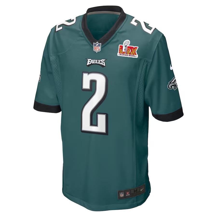 Darius Slay Jr. #2 Philadelphia Eagles Super Bowl LIX Midnight Green NFL Jersey Youth