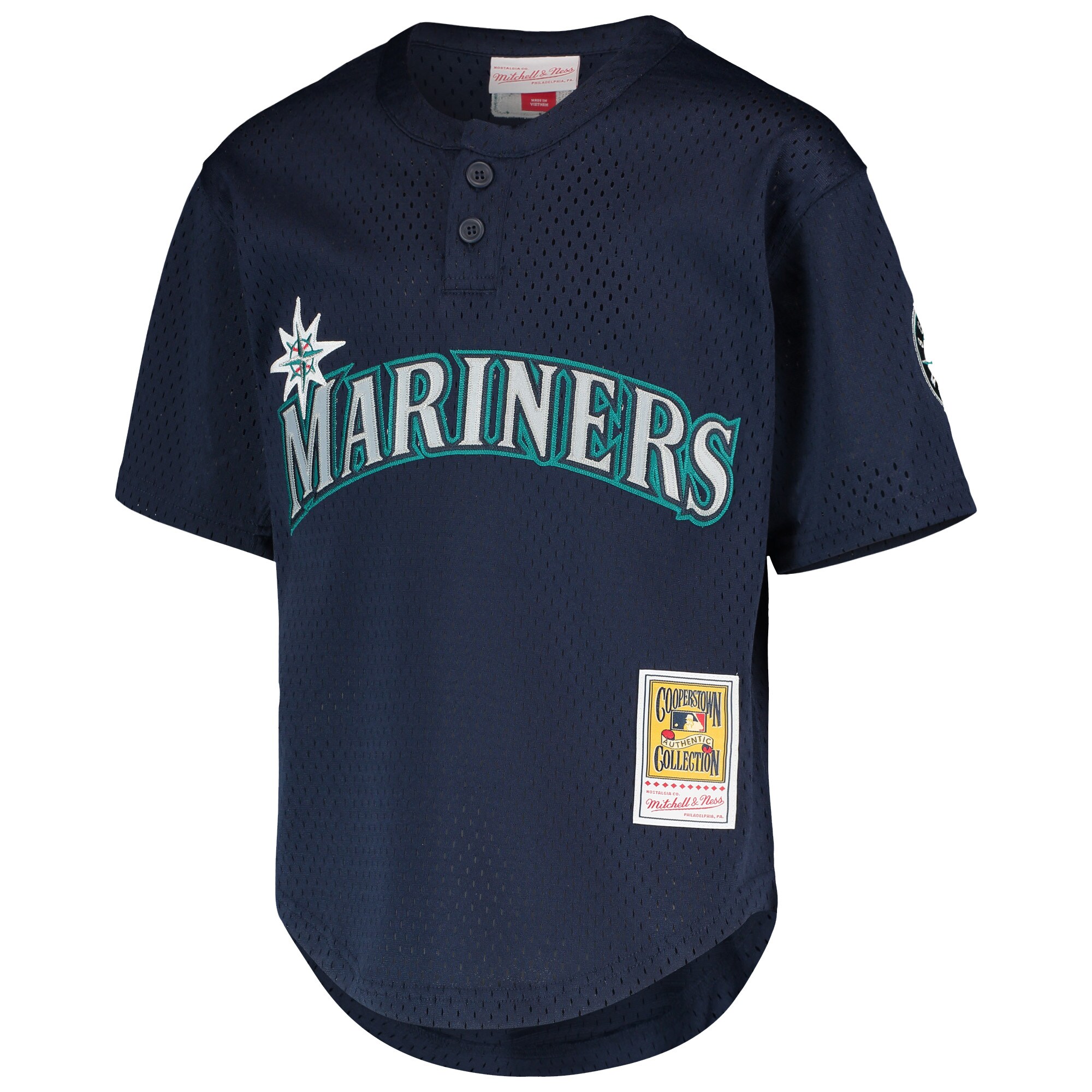 Seattle Mariners Ichiro Suzuki Mitchell Ness Navy Cooperstown Collection Mesh Batting Practice MLB Jersey Youth