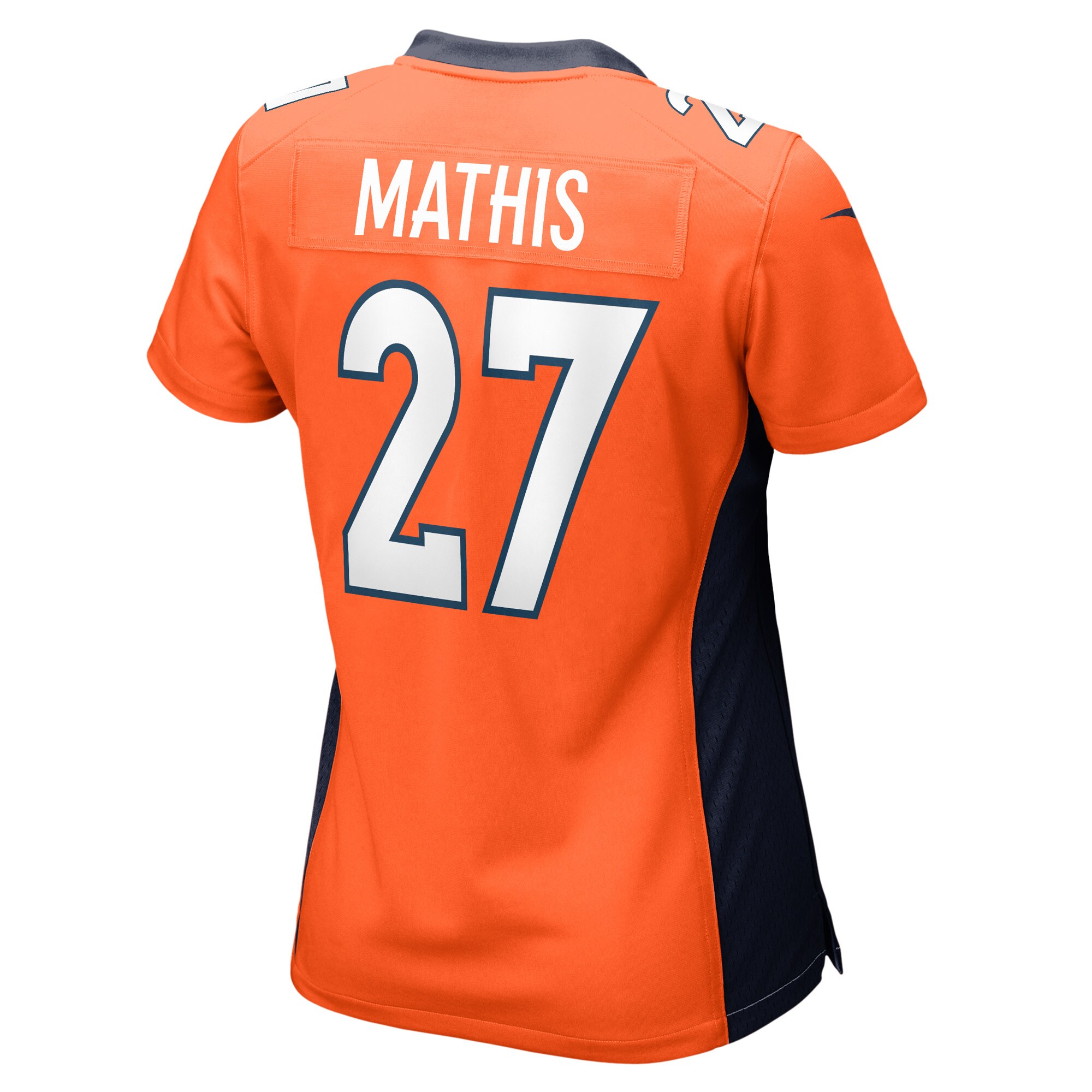 Denver Broncos Damarri Mathis Orange Game Player NFL Jersey Women's