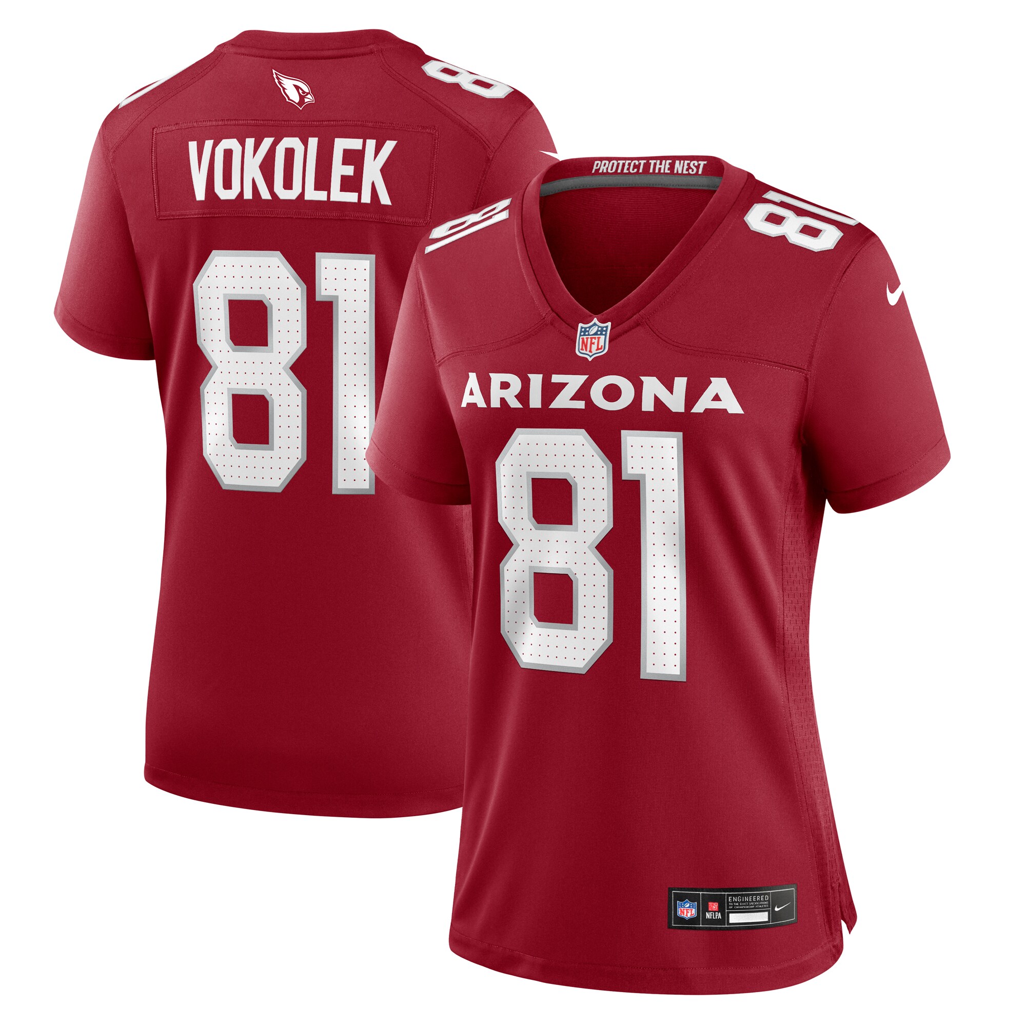 Arizona Cardinals Travis Vokolek Cardinal Game NFL Jersey Women's