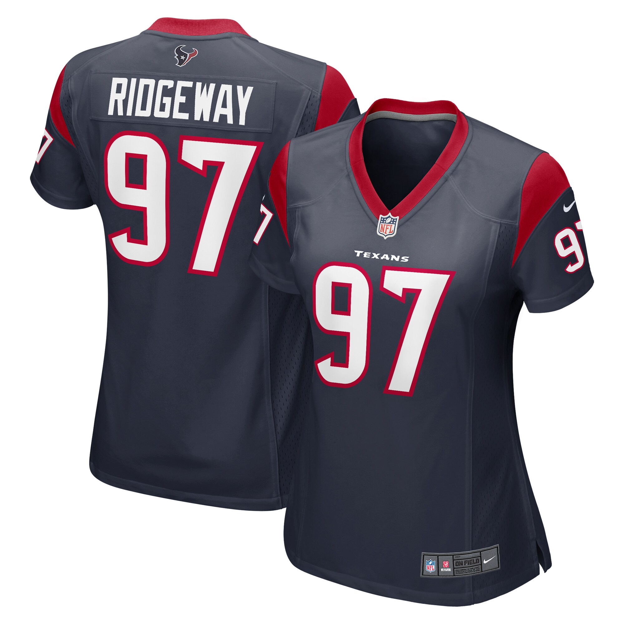 Houston Texans Hassan Ridgeway Navy Game Player NFL Jersey Women's