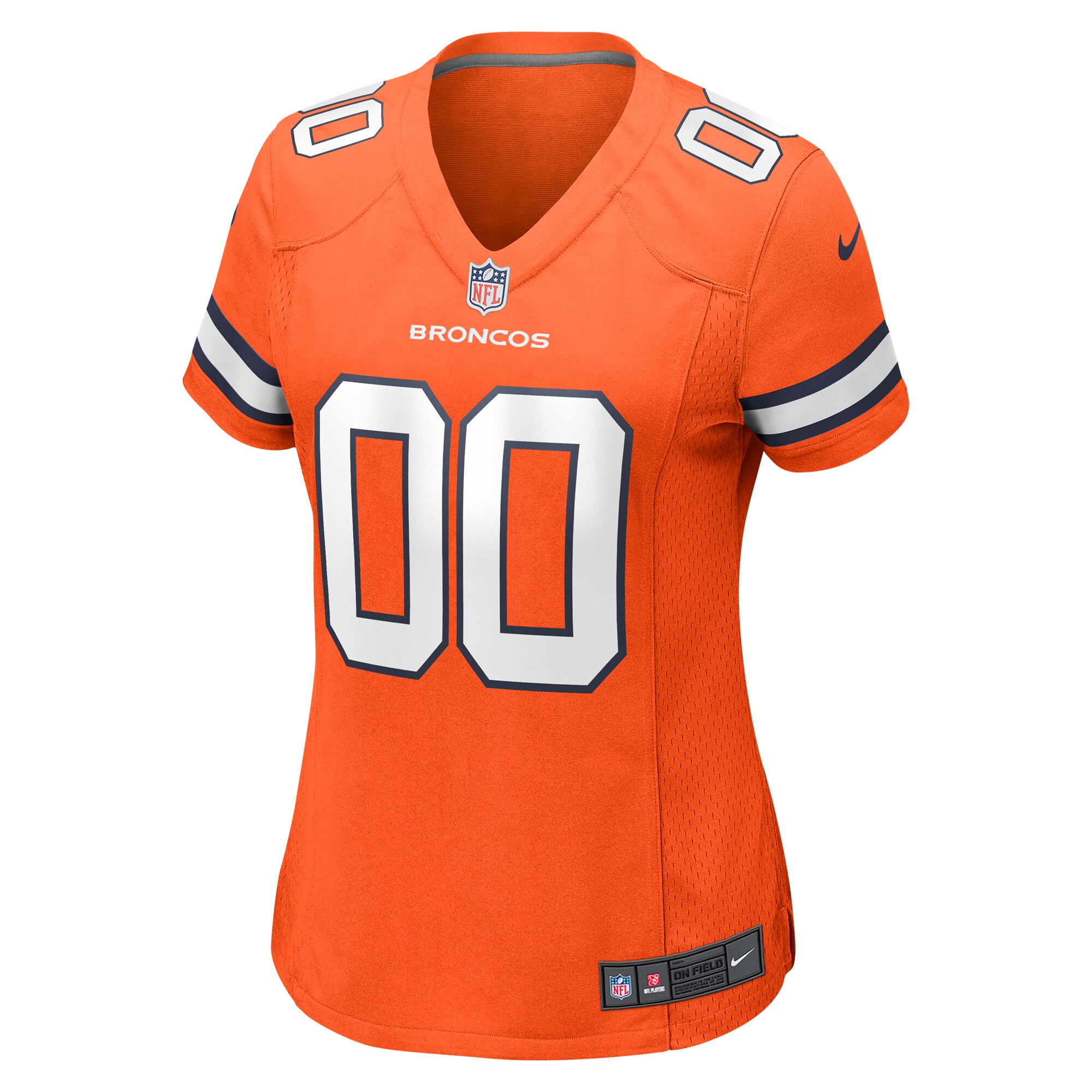 Denver Broncos Orange Alternate Custom Game NFL Jersey Women's