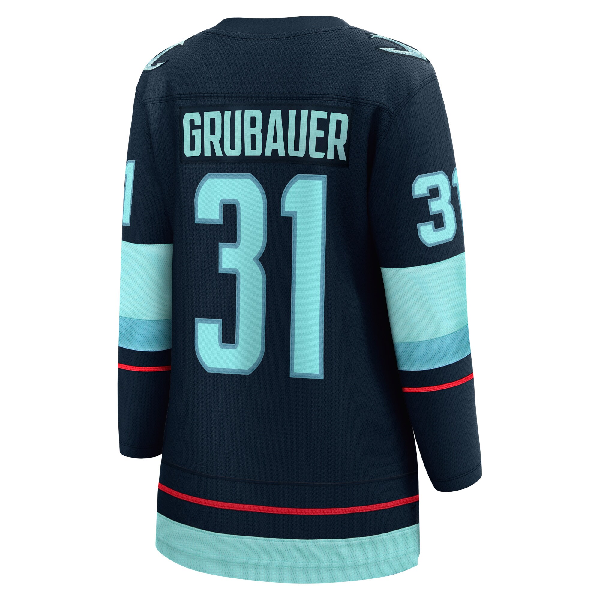 Seattle Kraken Philipp Grubauer Navy Home Breakaway Player NHL Jersey Women's