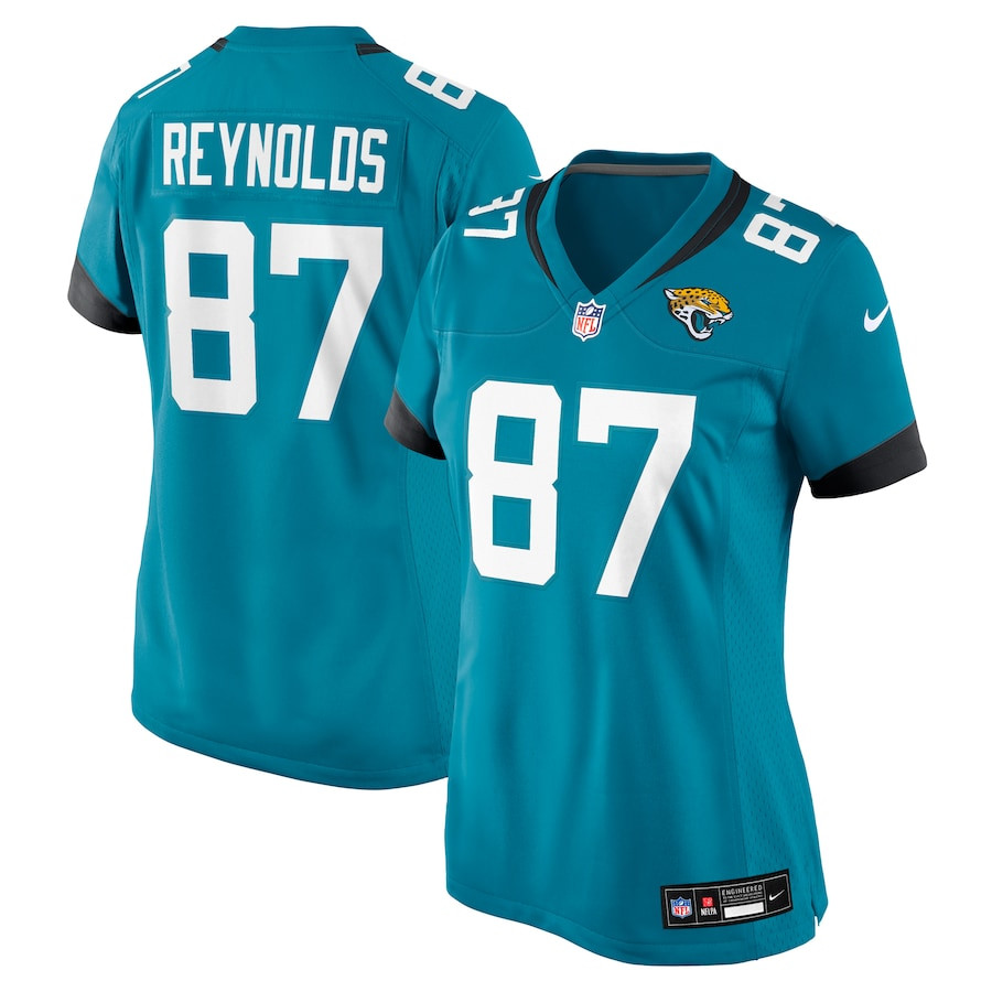 Josh Reynolds 87 Jacksonville Jaguars Team Game Teal NFL Jersey Women's